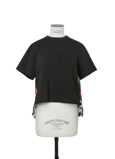 Sacai ネイビー 半袖 チュニックTシャツ sacai x A.P.C. Quilts T 