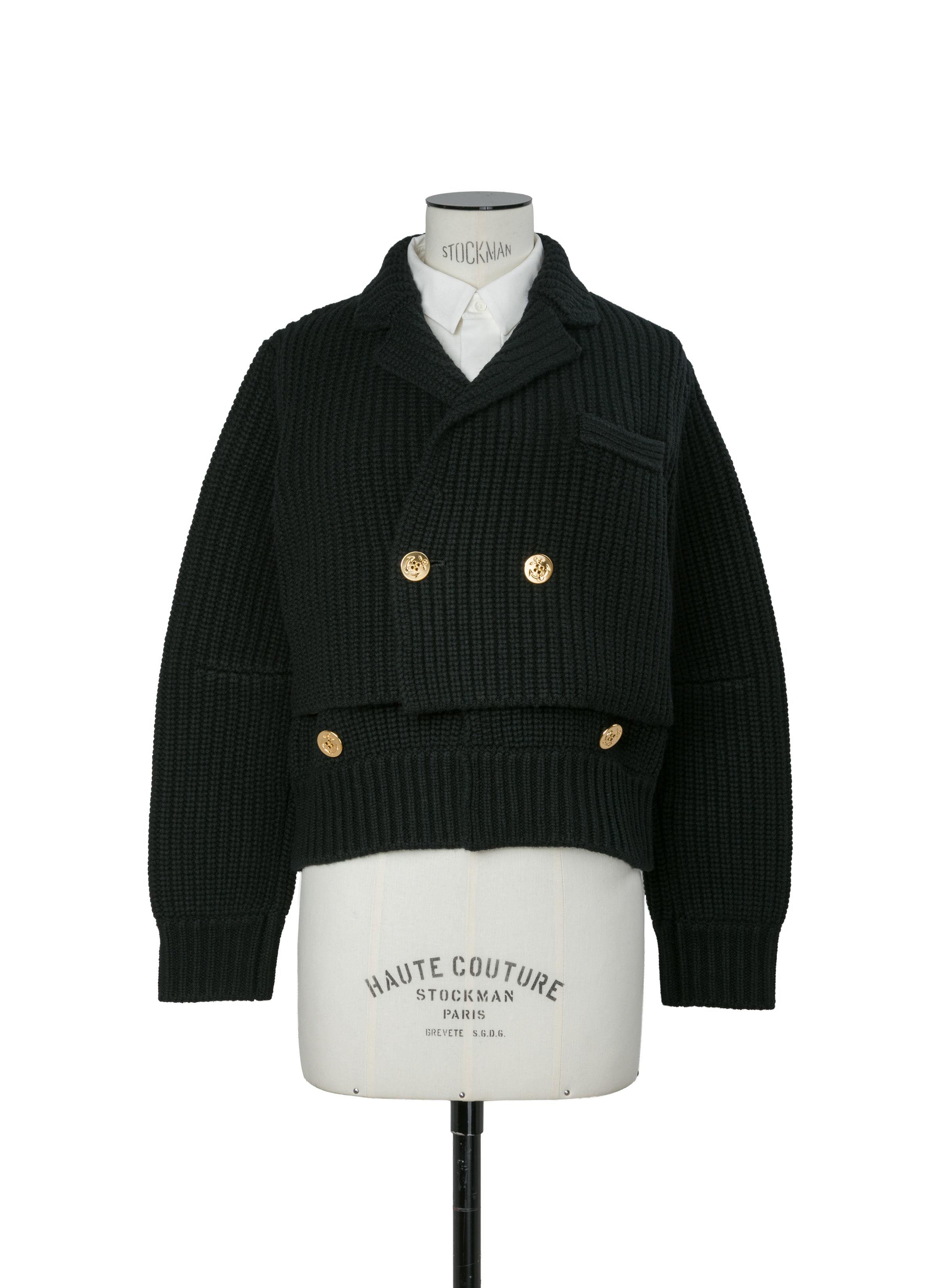 Wool Knit x Suiting Jacket