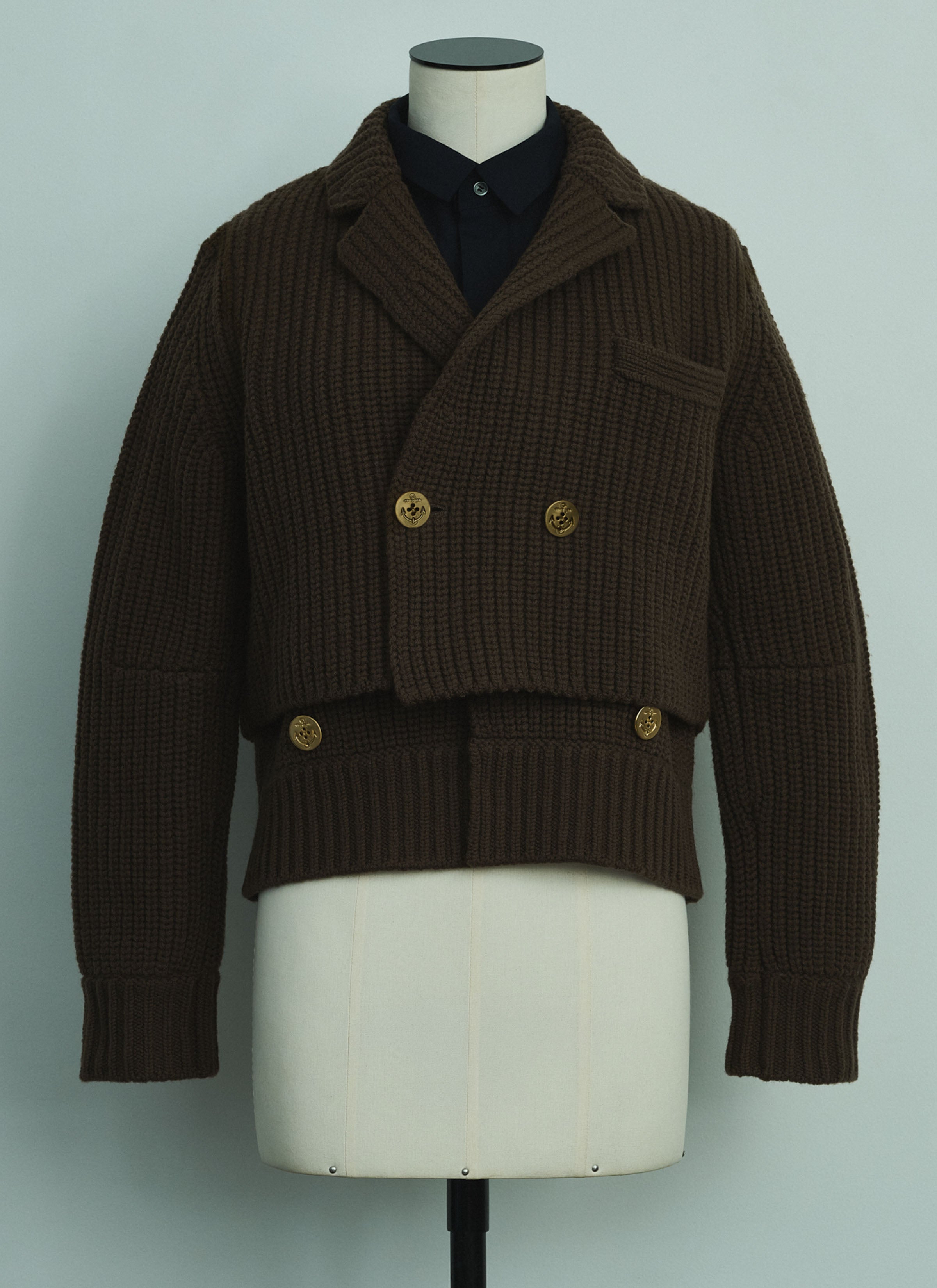 Wool Knit x Suiting Jacket