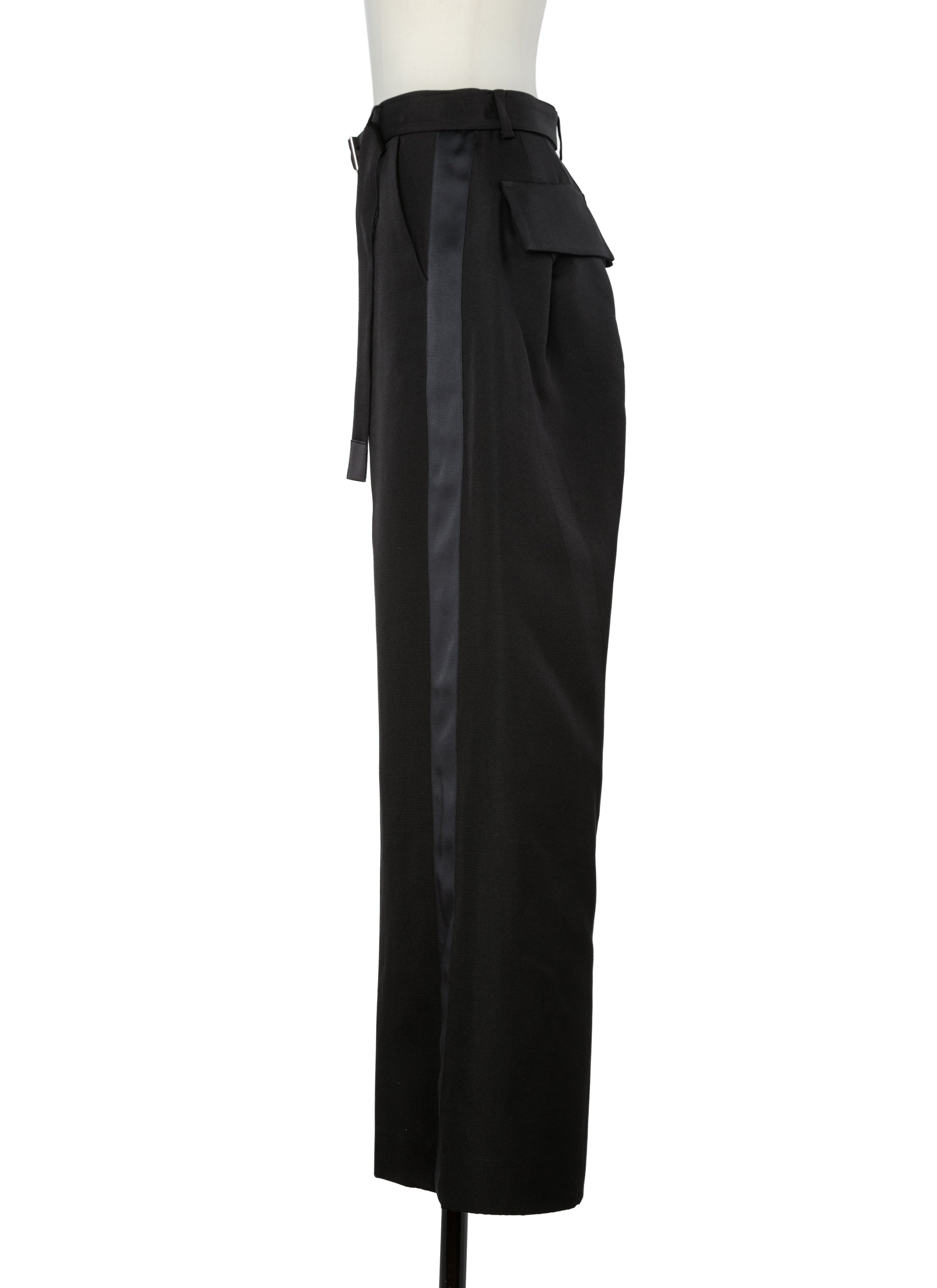 Double-Faced Silk Cotton Pants