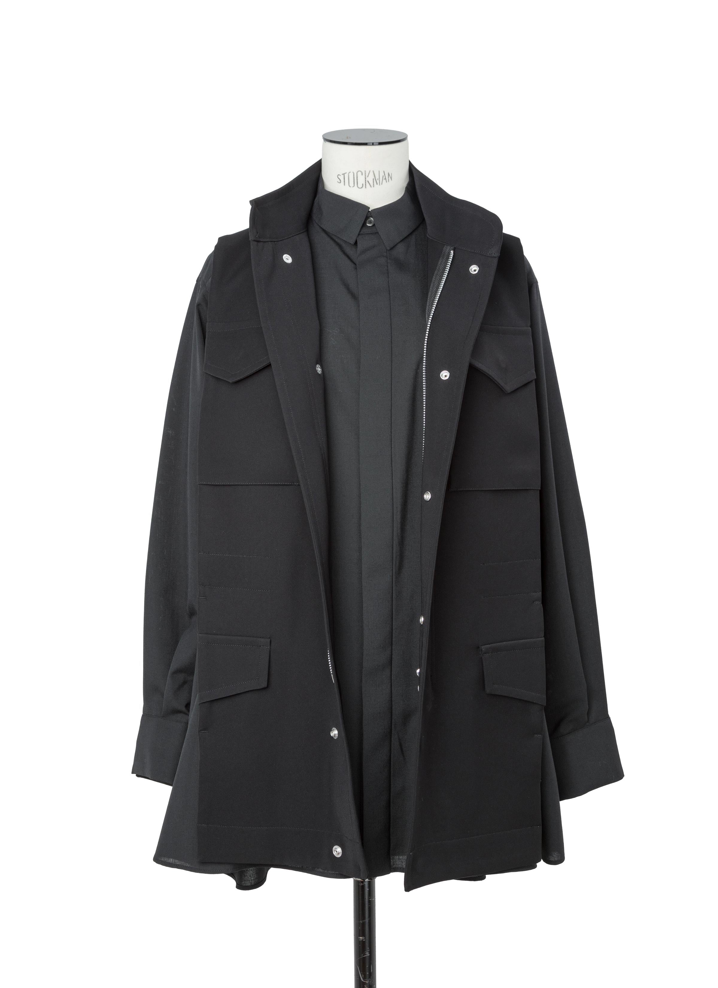 Suiting x Crepe Back Satin Shirt