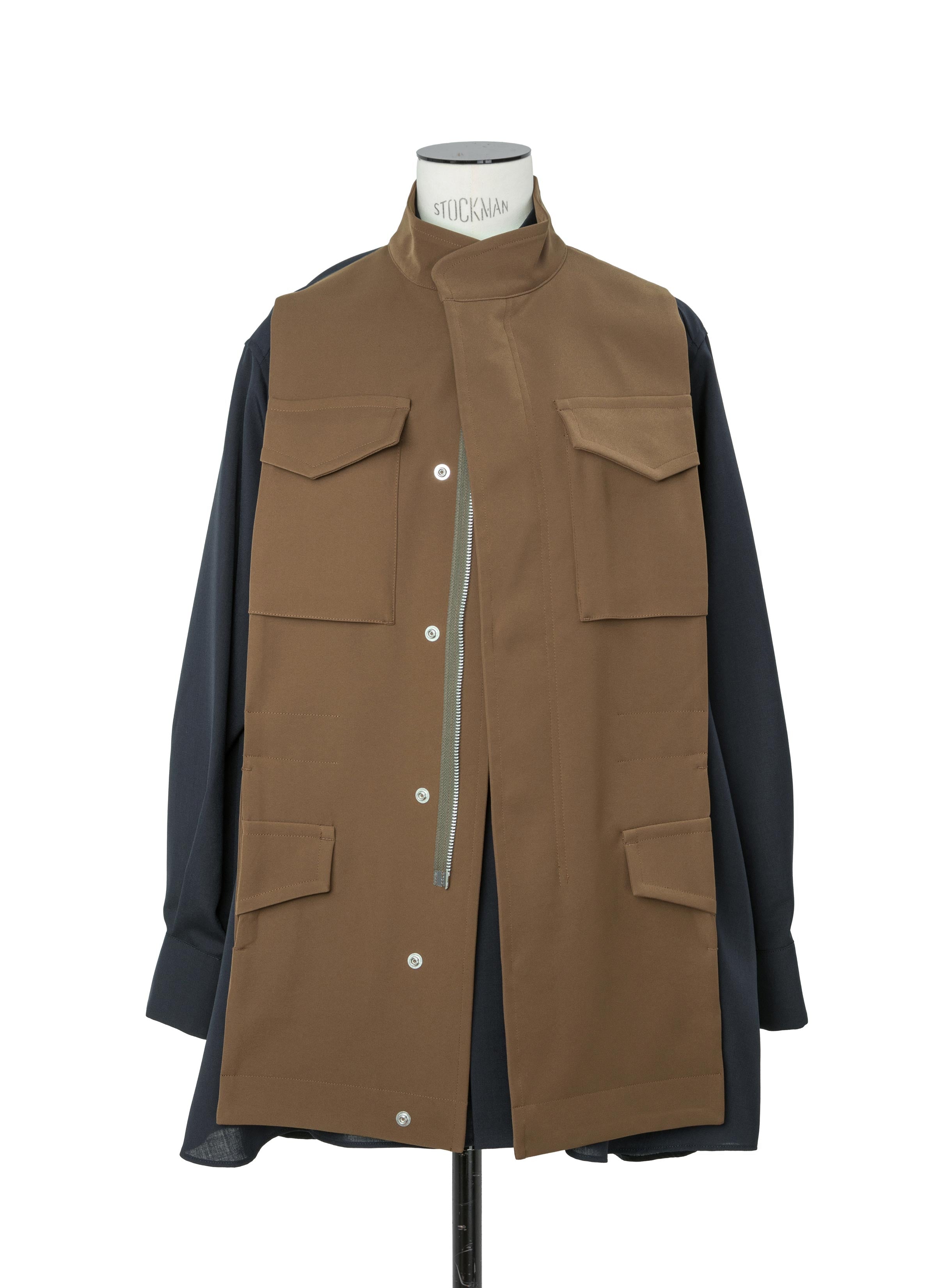 Suiting x Crepe Back Satin Shirt
