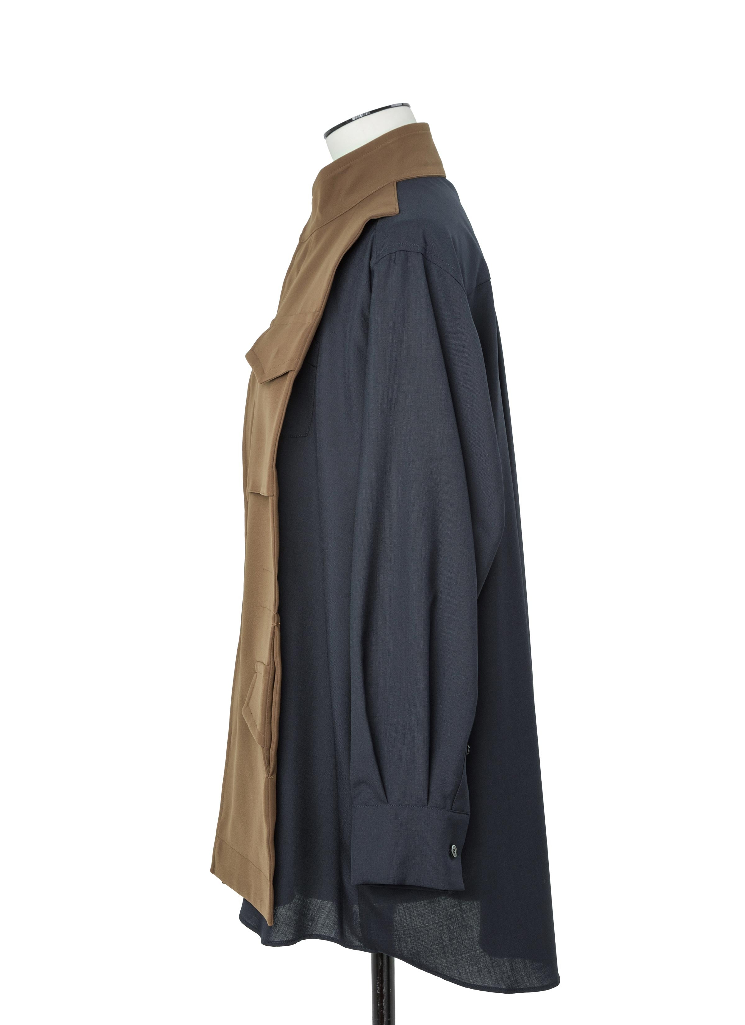 Suiting x Crepe Back Satin Shirt