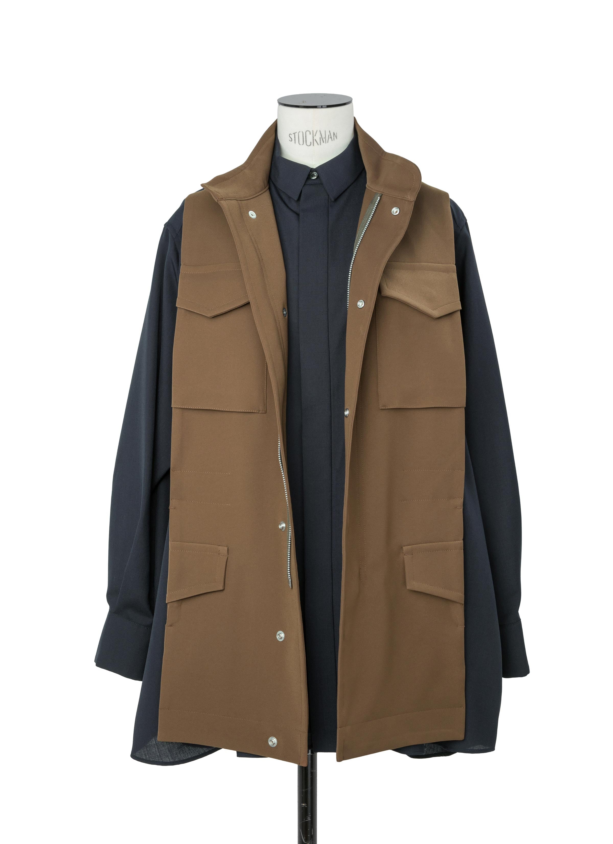 Suiting x Crepe Back Satin Shirt