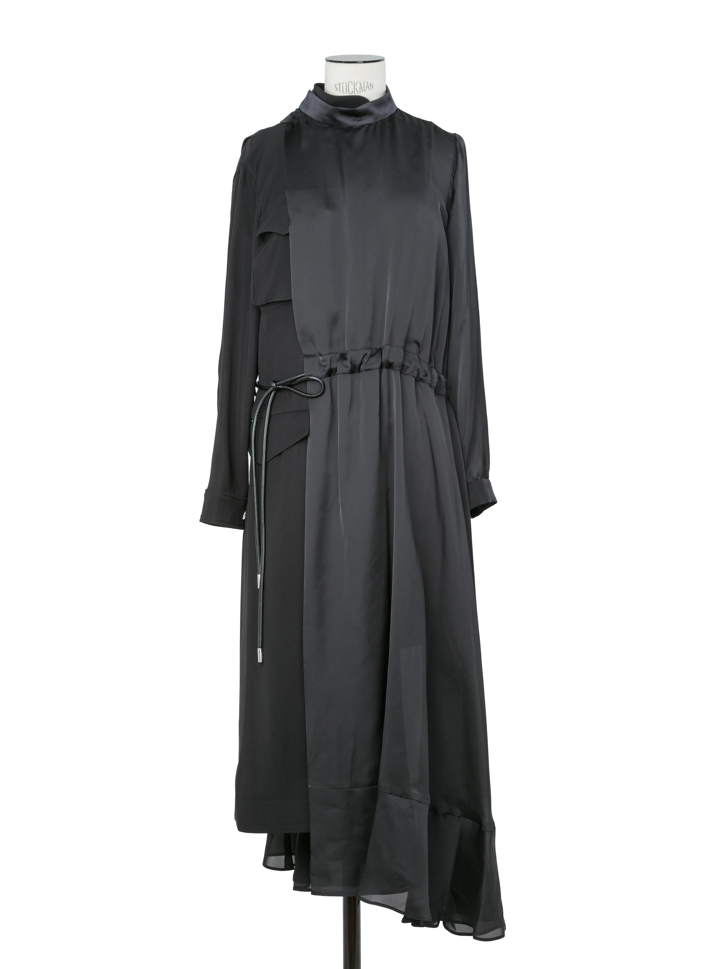 Crepe Back Satin x Satin Dress