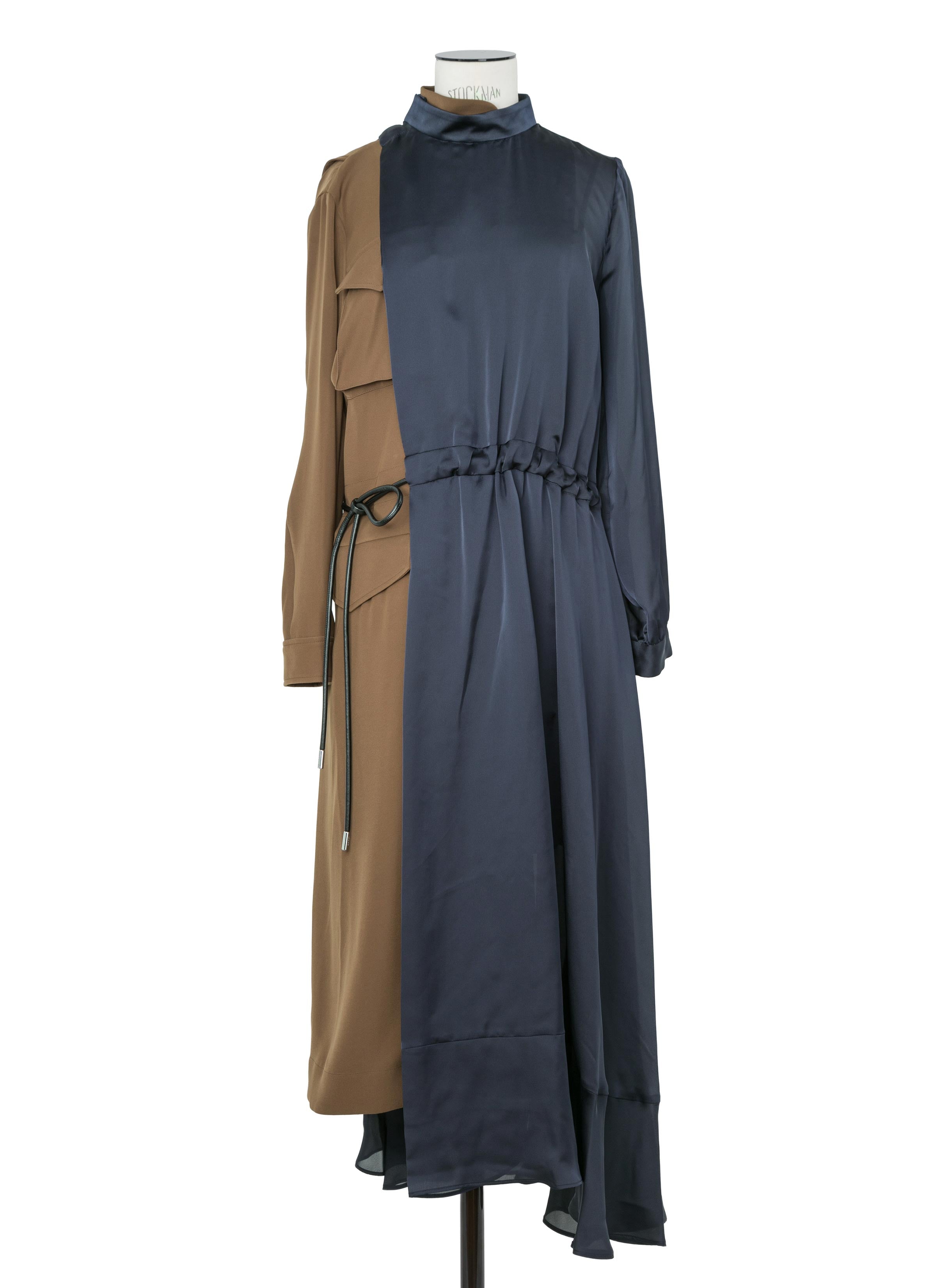 Crepe Back Satin x Satin Dress