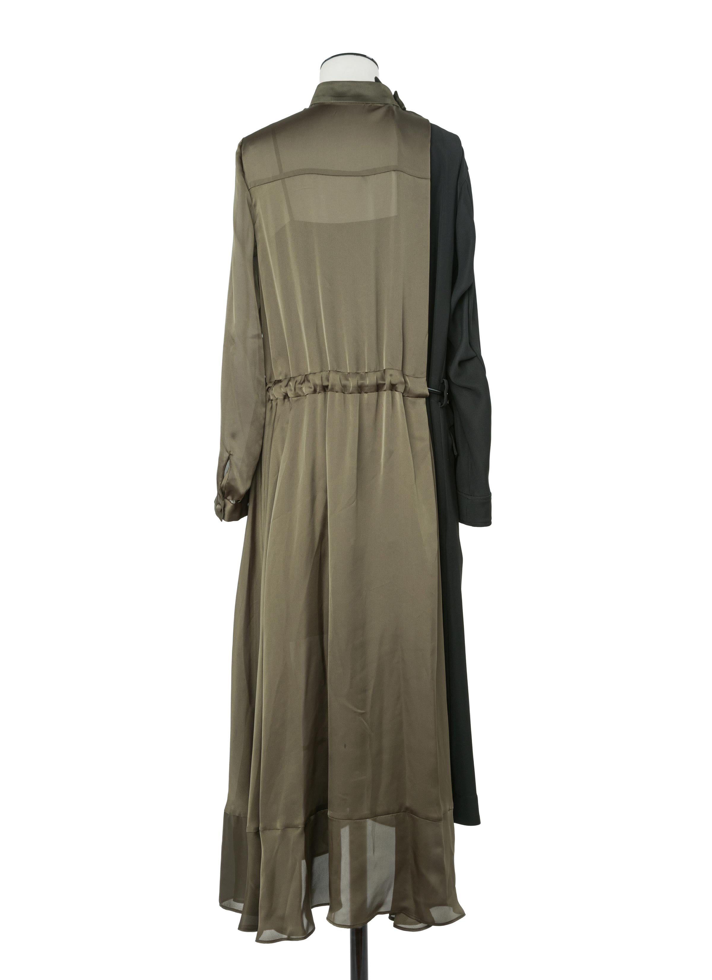 Crepe Back Satin x Satin Dress