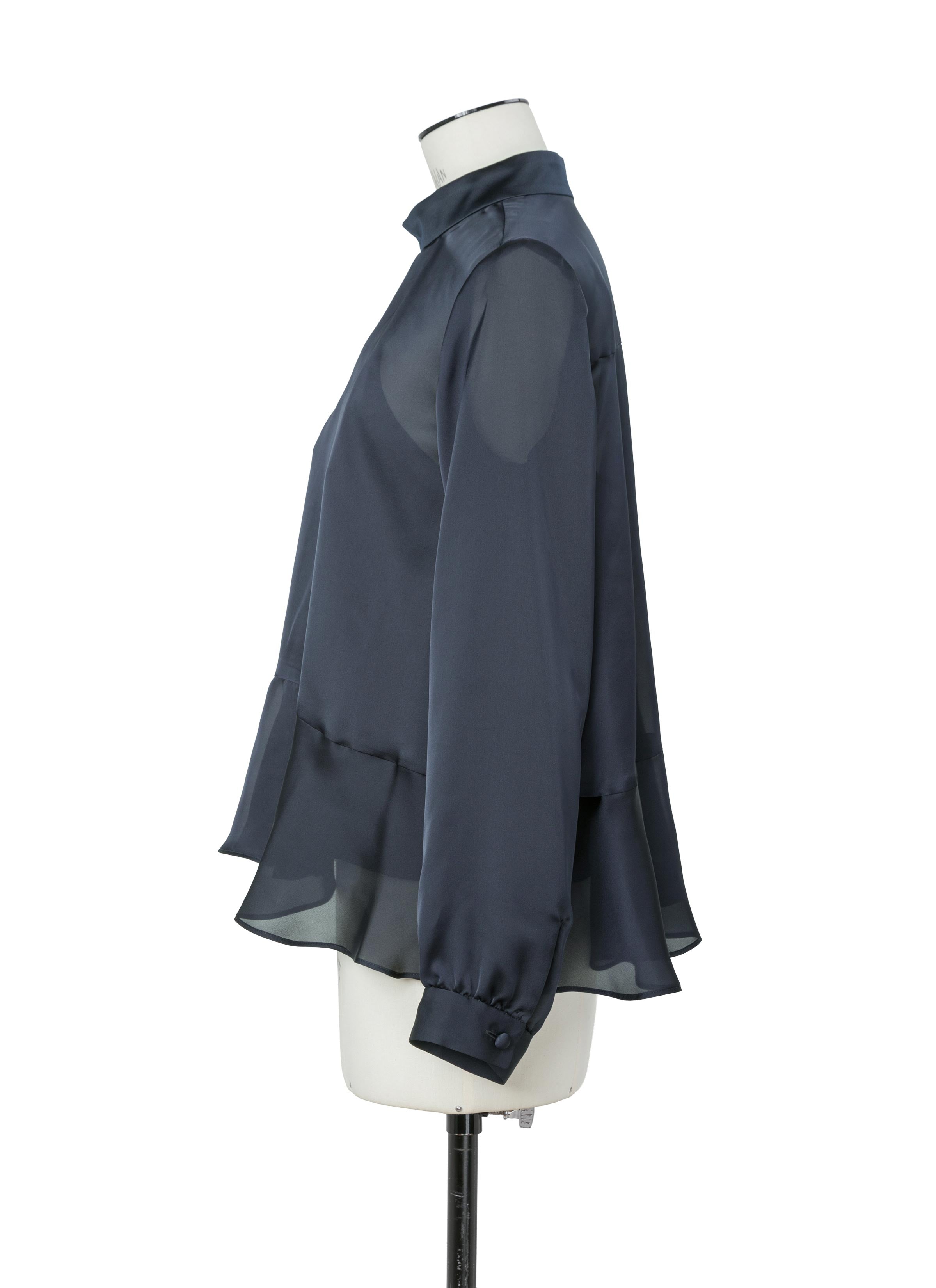 Crepe Back Satin x Satin Blouse