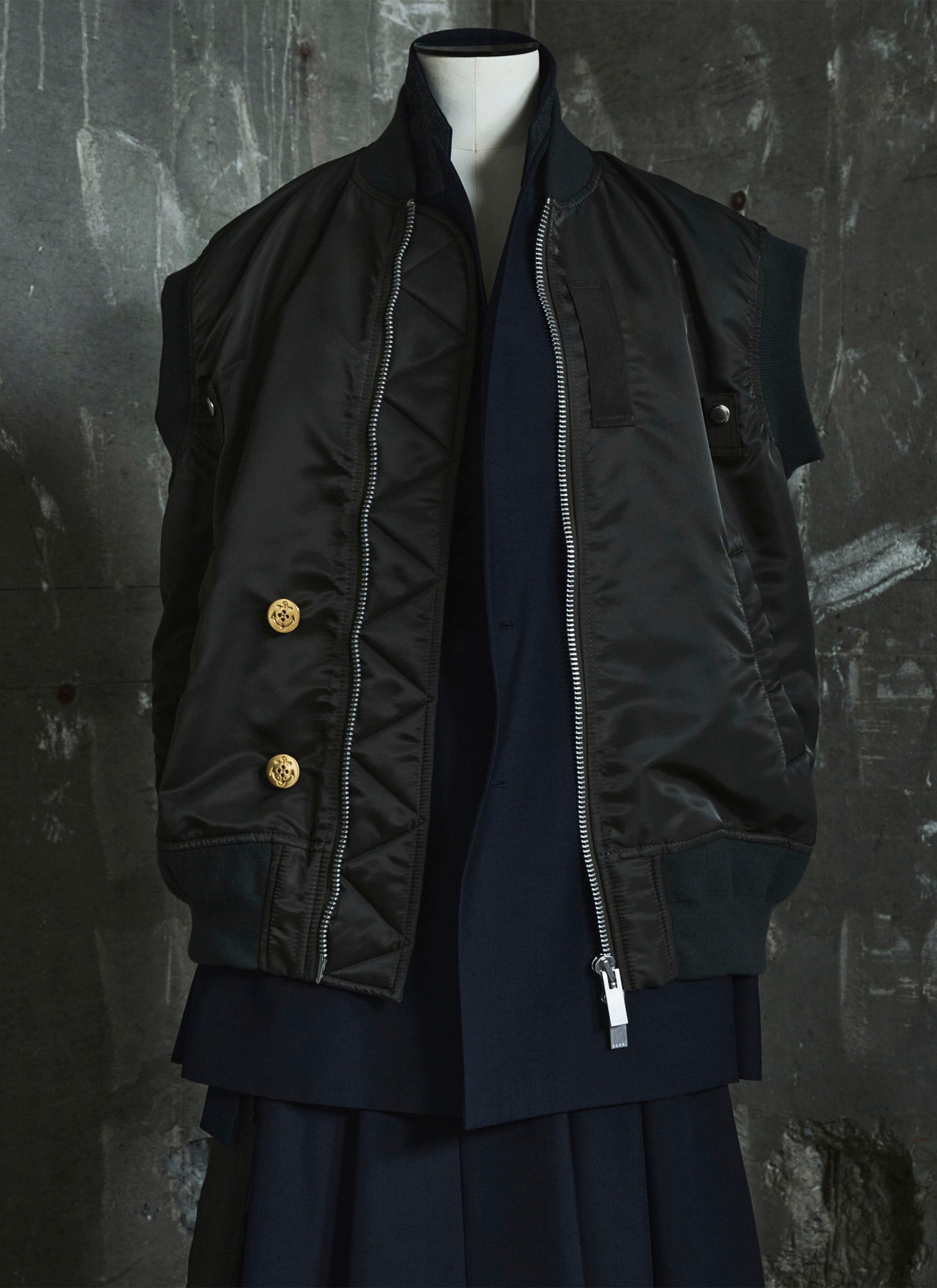 Nylon Twill x Suiting Vest