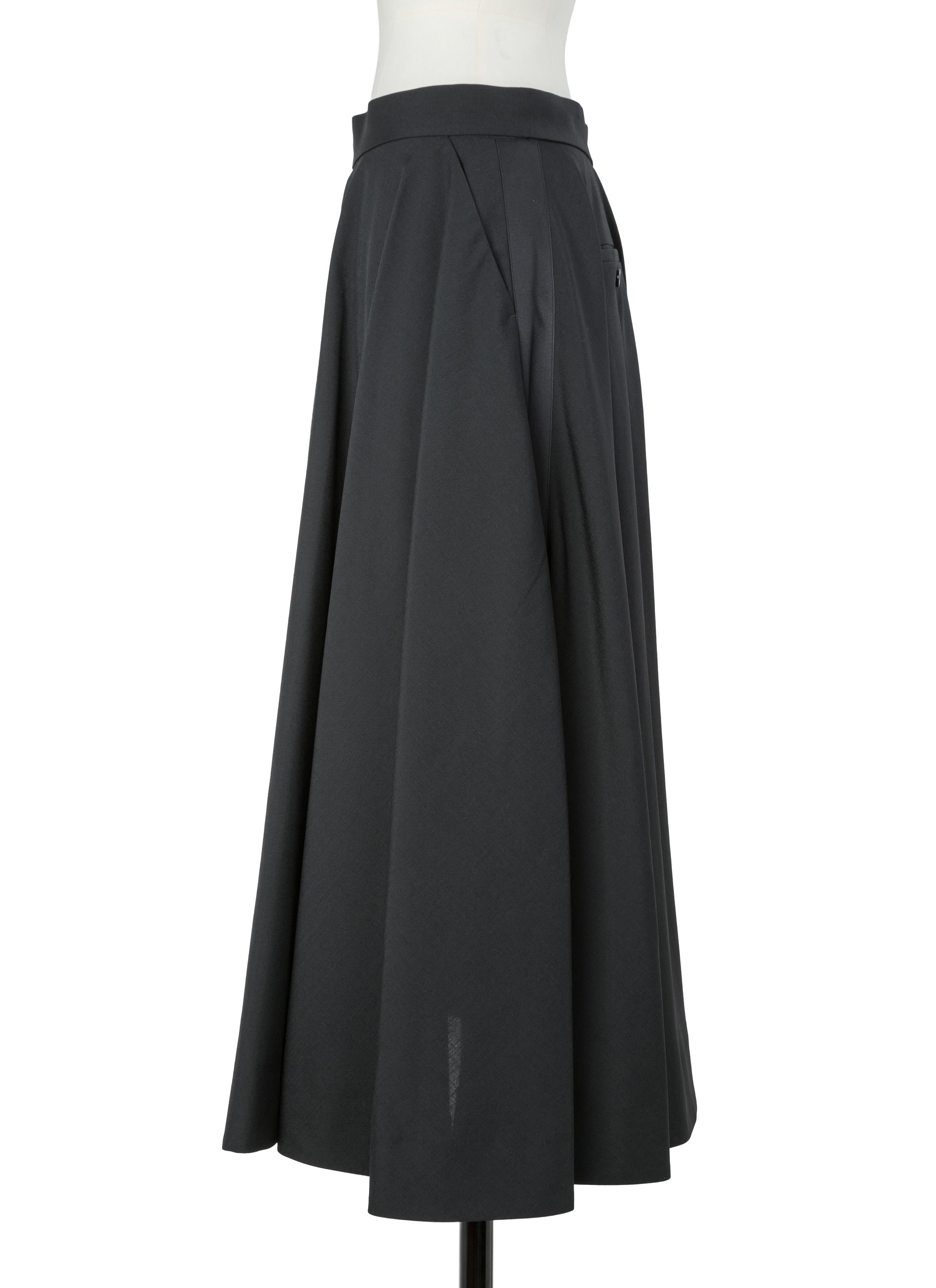 Nylon Twill x Suiting Skirt