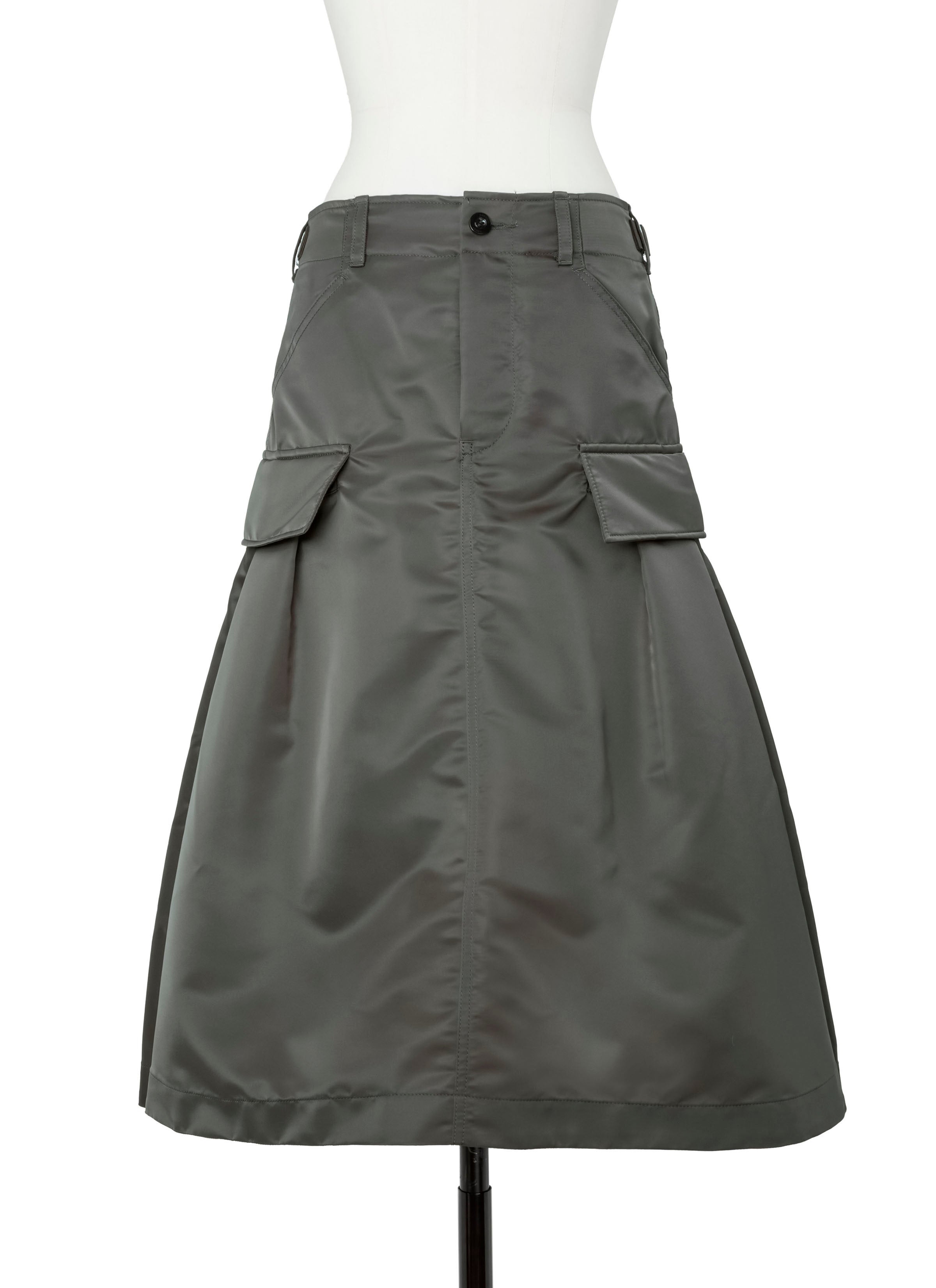 Nylon Twill Skirt