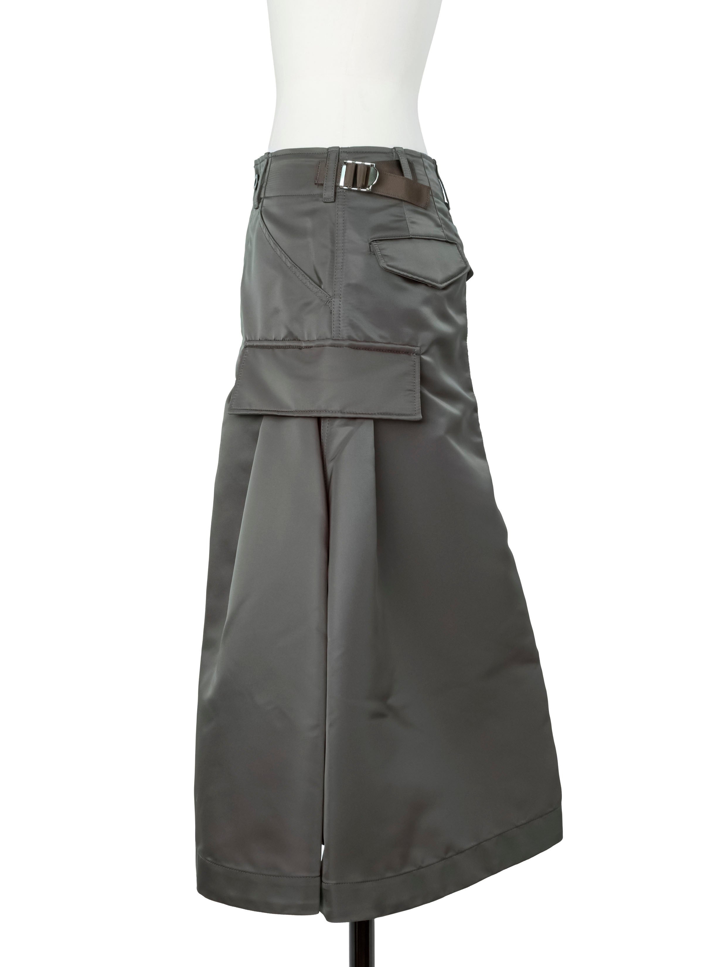Nylon Twill Skirt