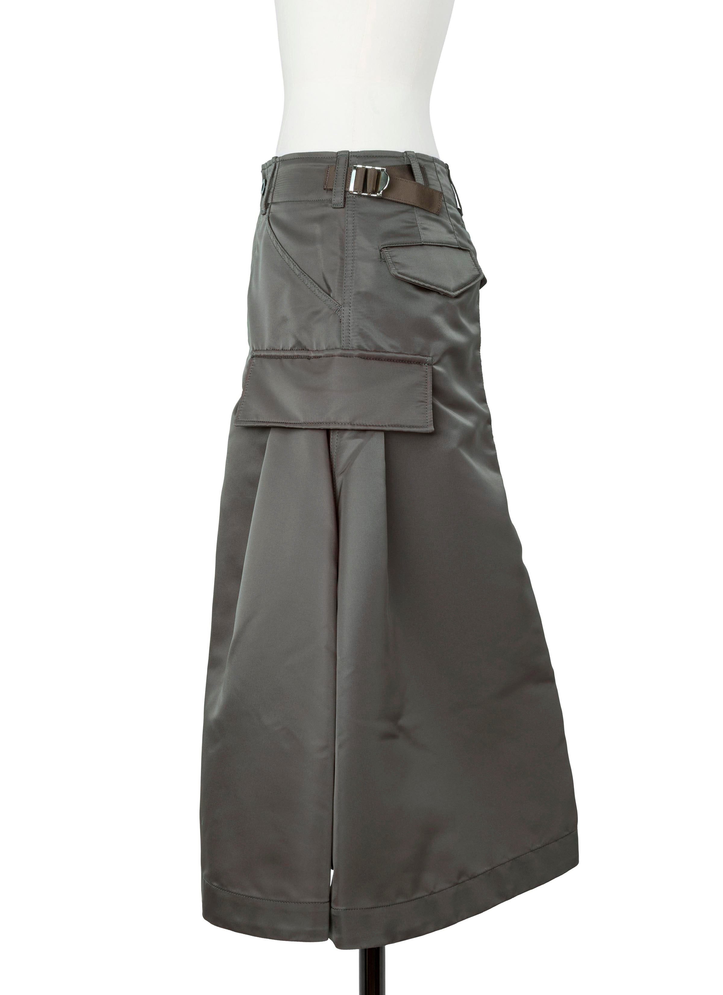Nylon Twill Skirt