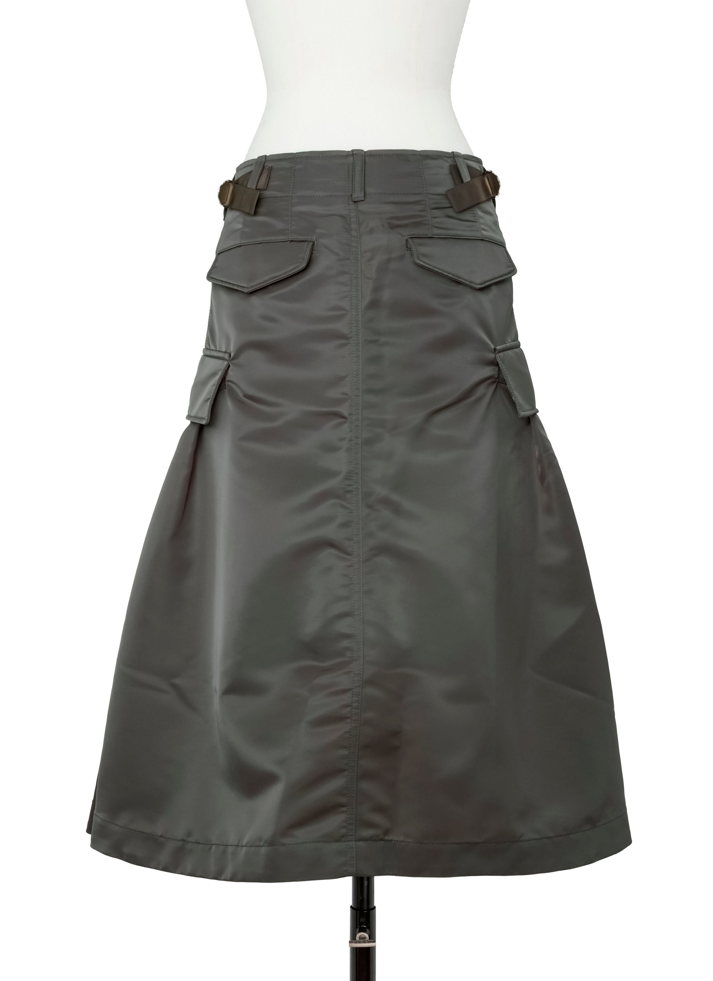 Nylon Twill Skirt