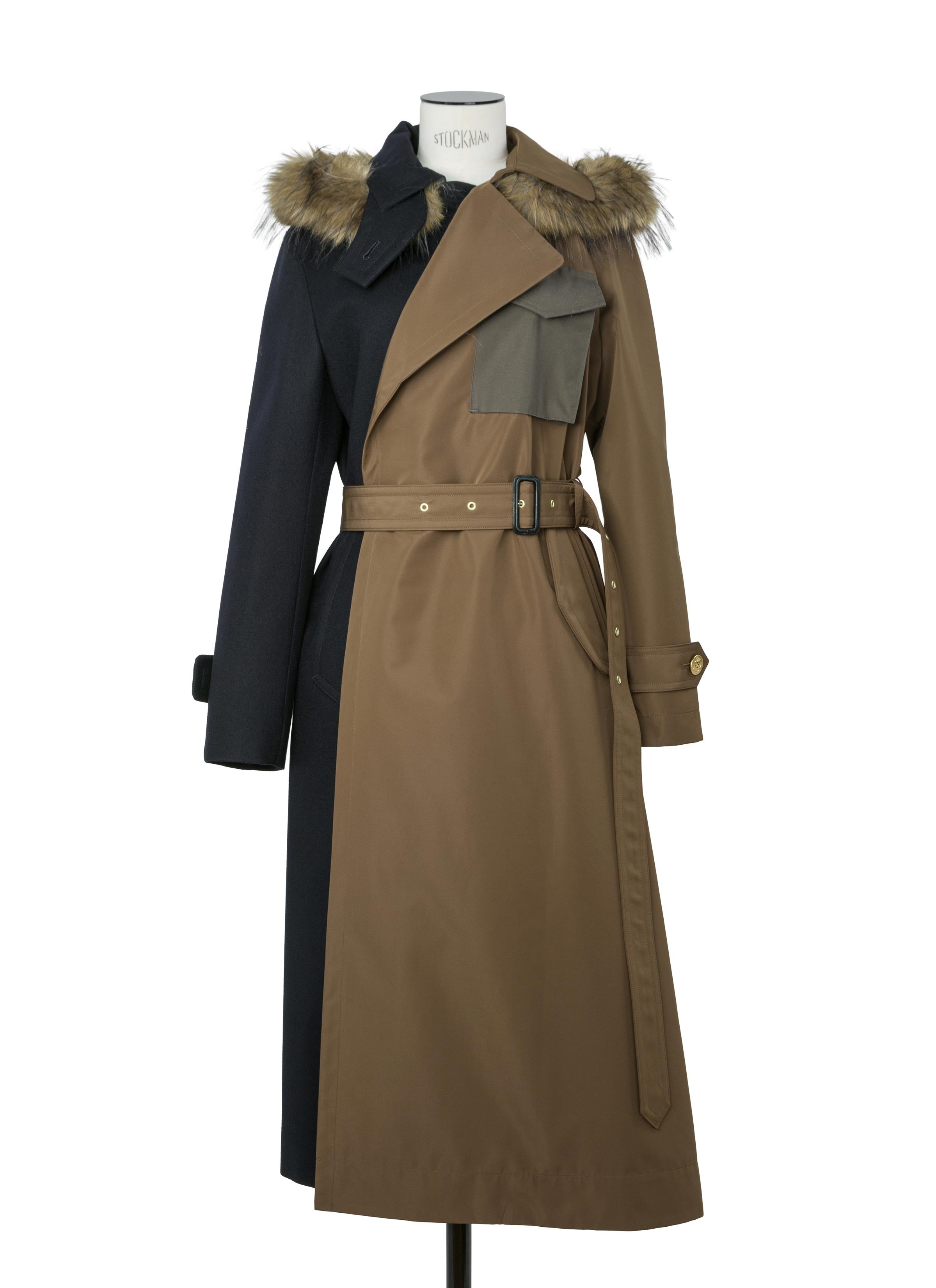 Wool Flannel x Taffeta Bonding Coat