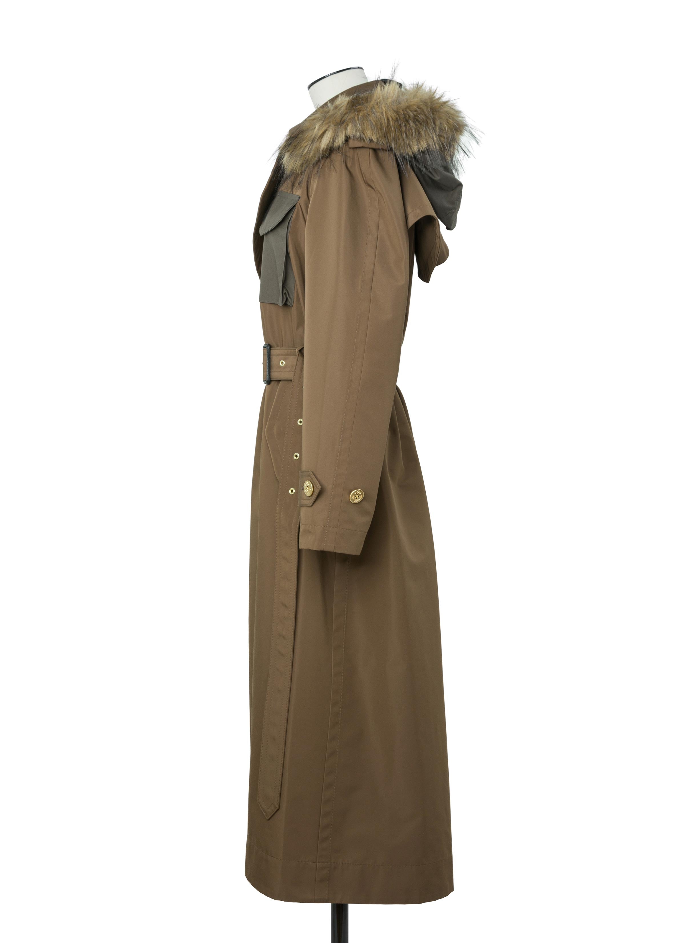 Wool Flannel x Taffeta Bonding Coat