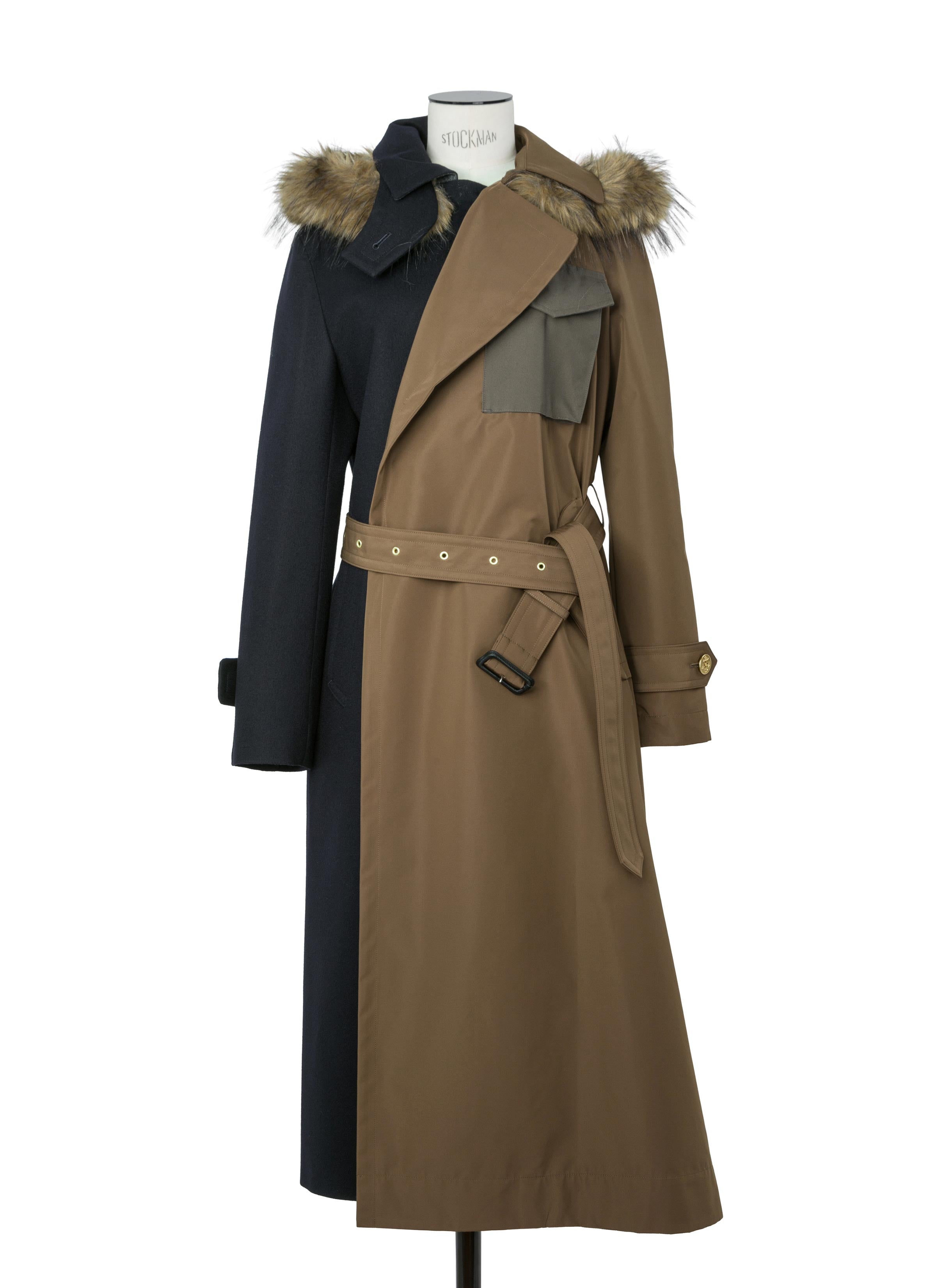 Wool Flannel x Taffeta Bonding Coat