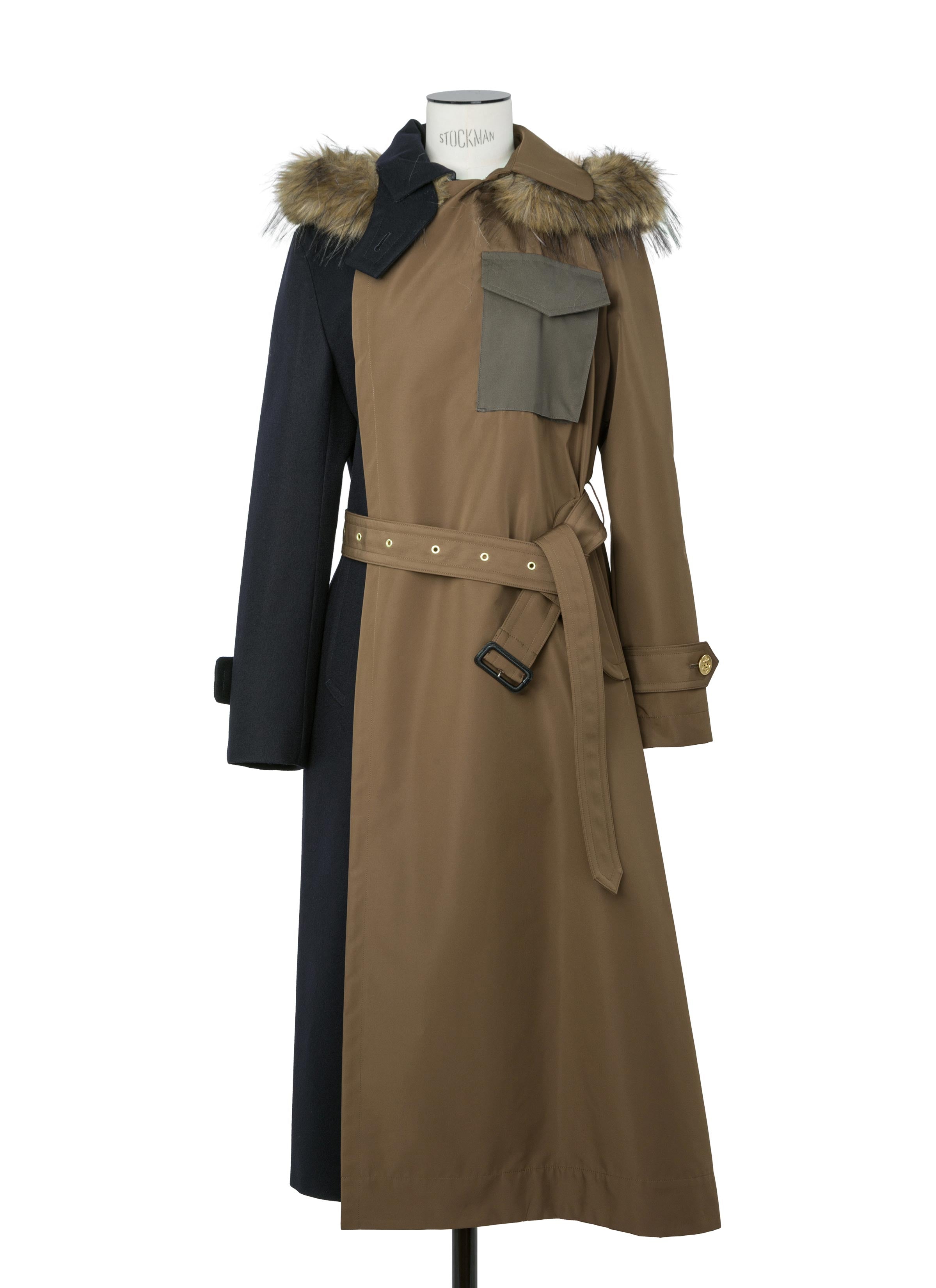Wool Flannel x Taffeta Bonding Coat