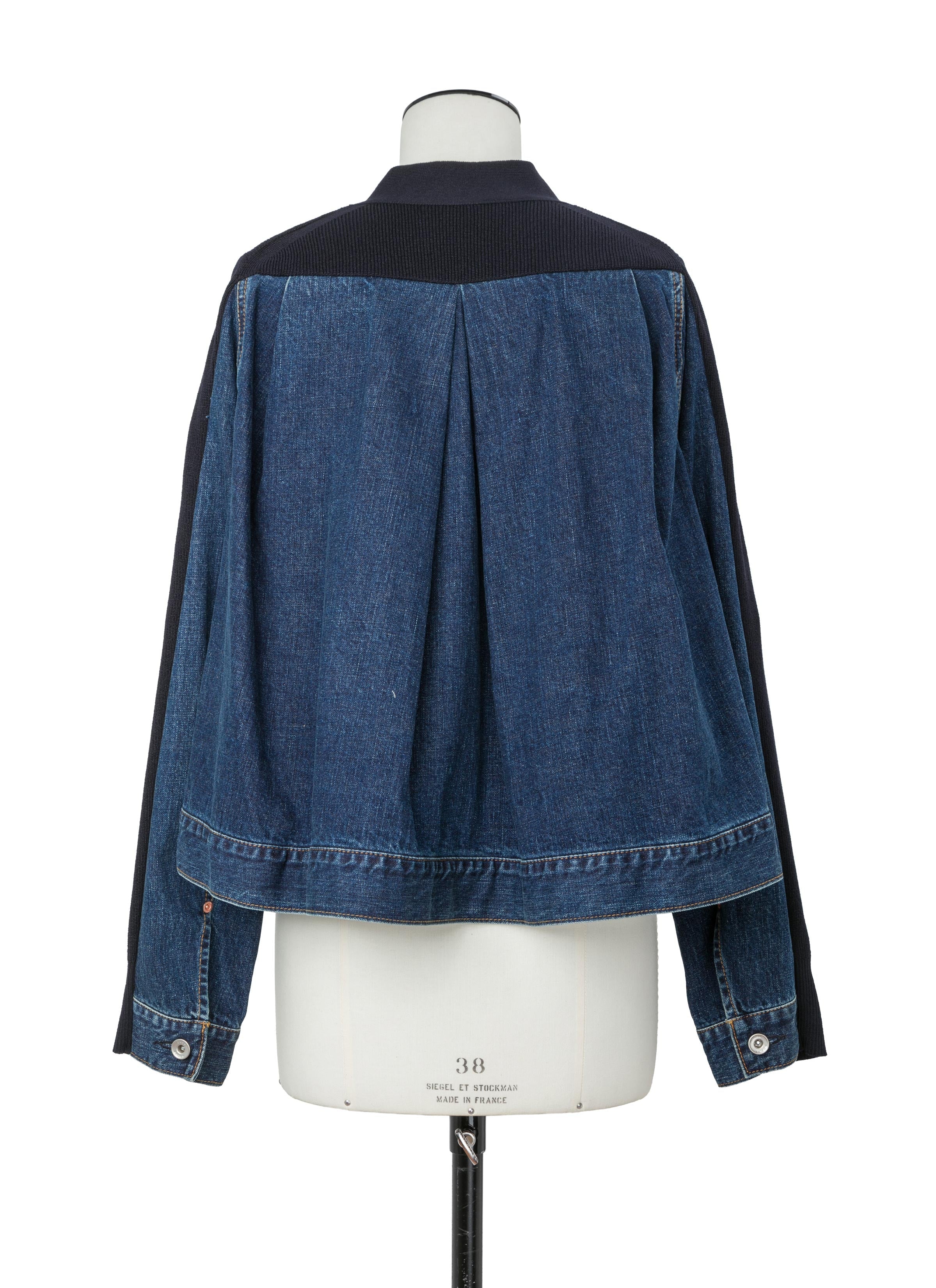 Denim x Knit Cardigan
