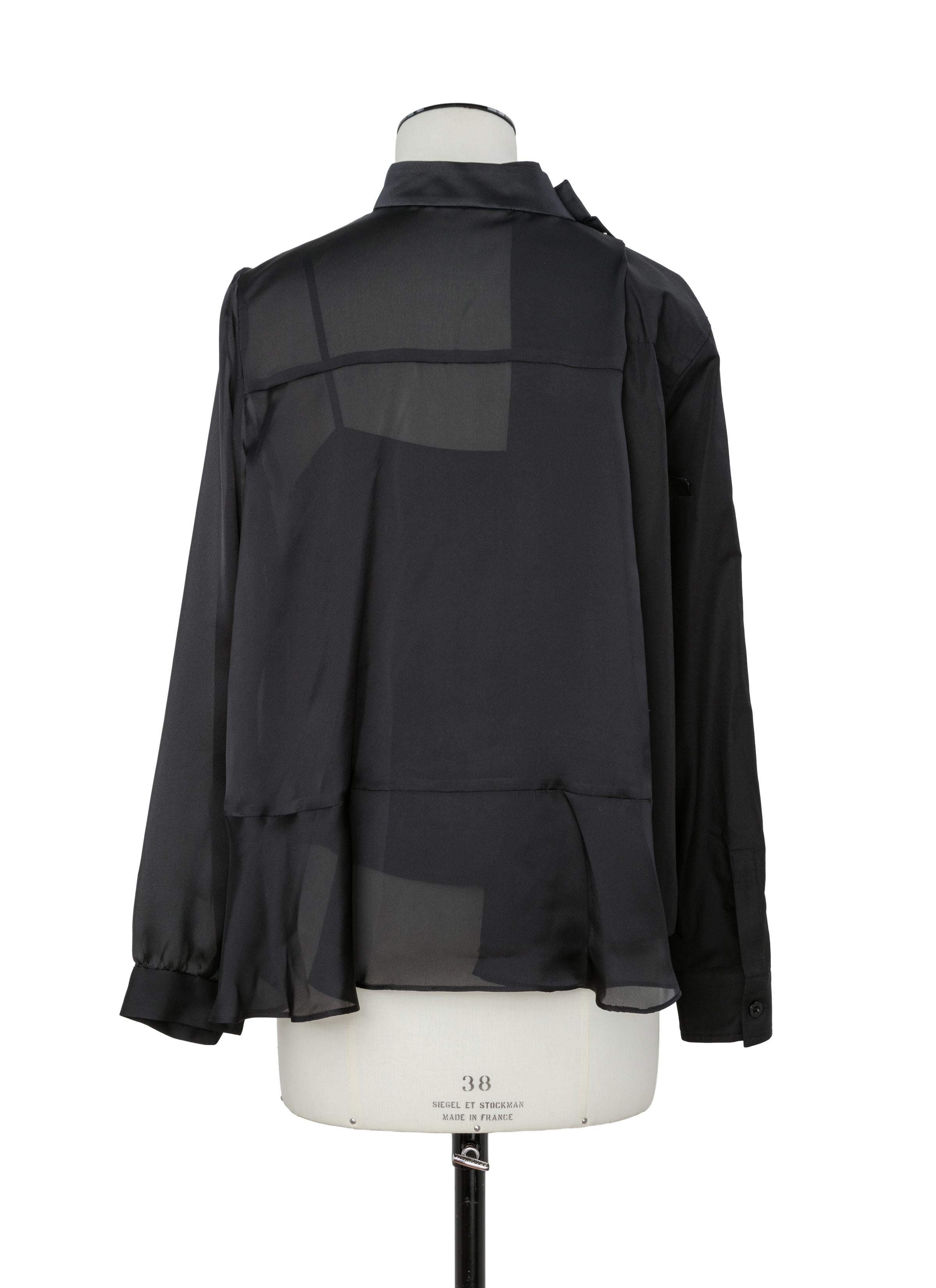 Poplin x Satin Blouse