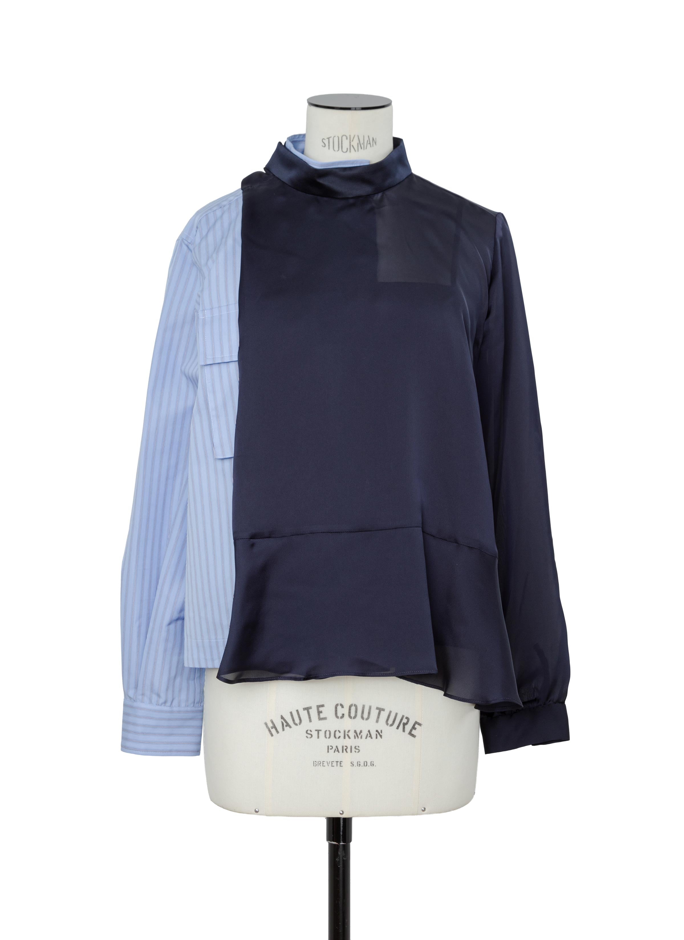 Poplin x Satin Blouse