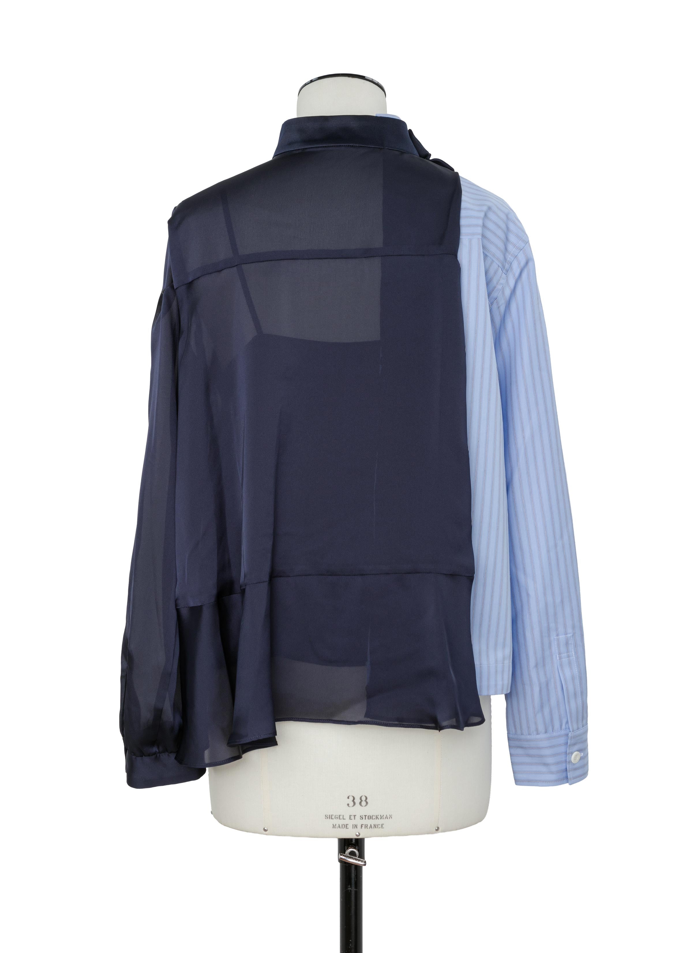 Poplin x Satin Blouse