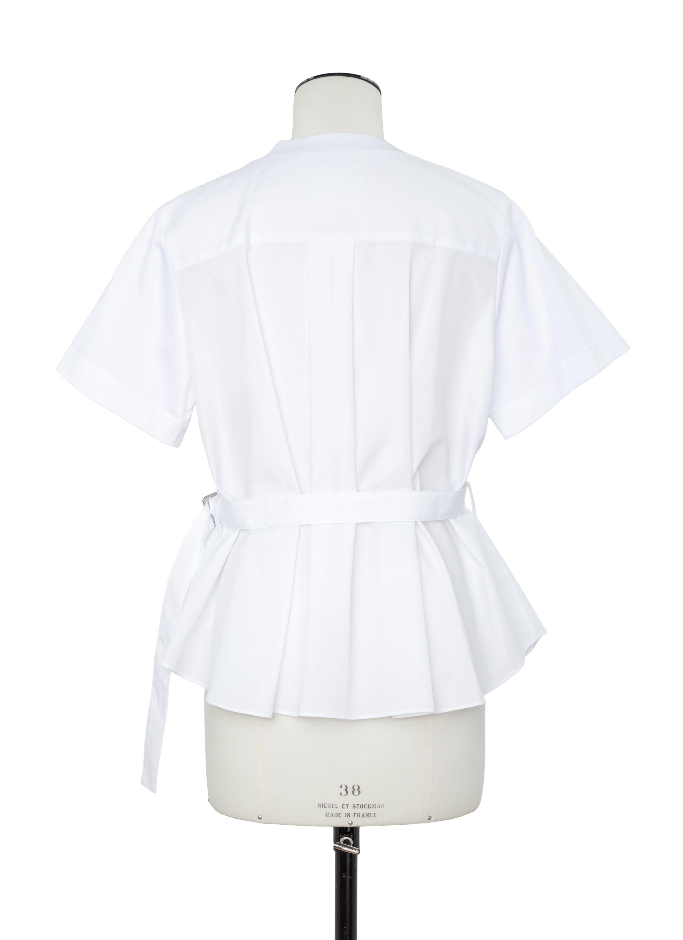 Poplin x Cotton Jersey T-Shirt
