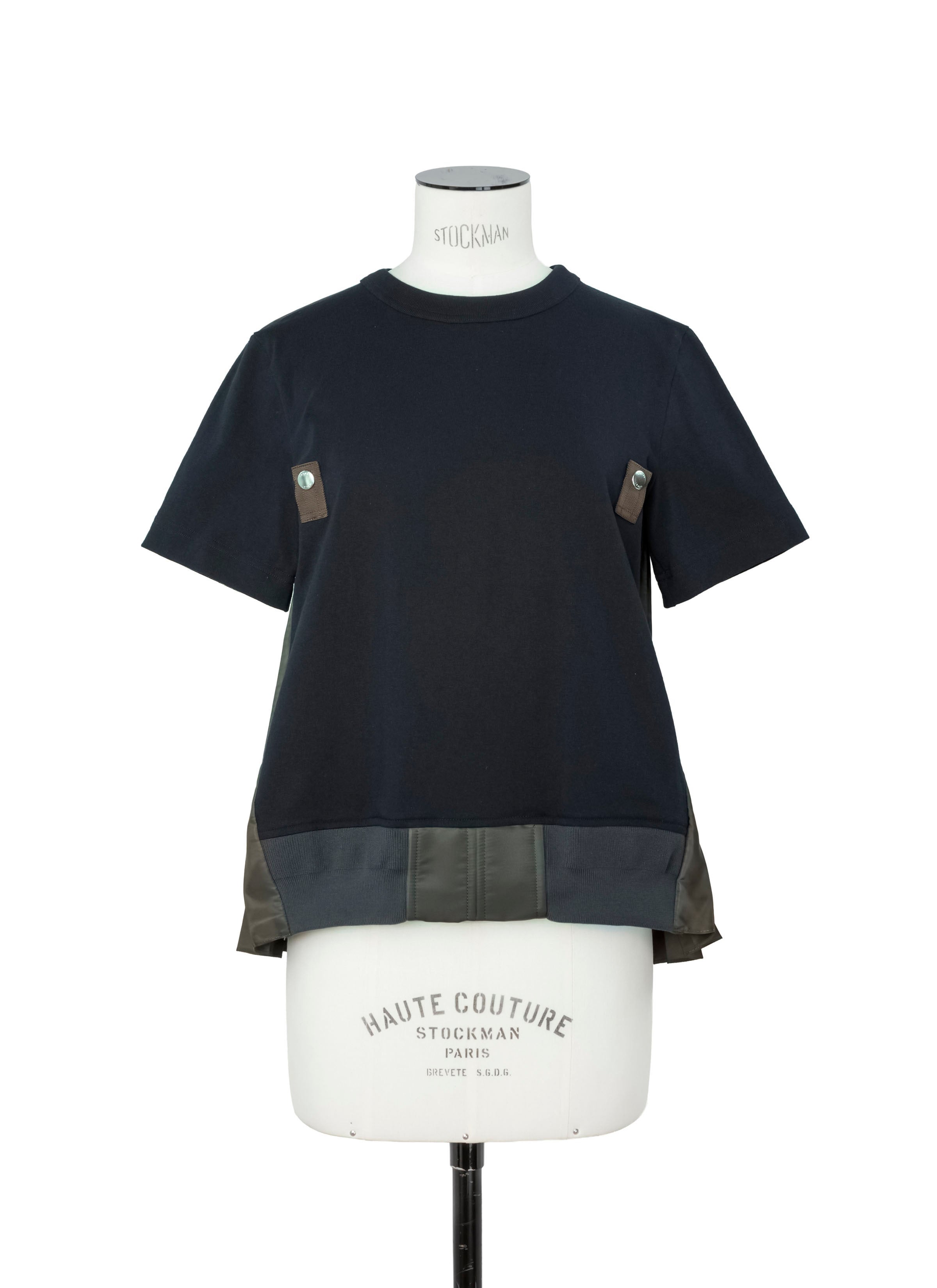 Nylon Twill x Cotton Jersey T-Shirt