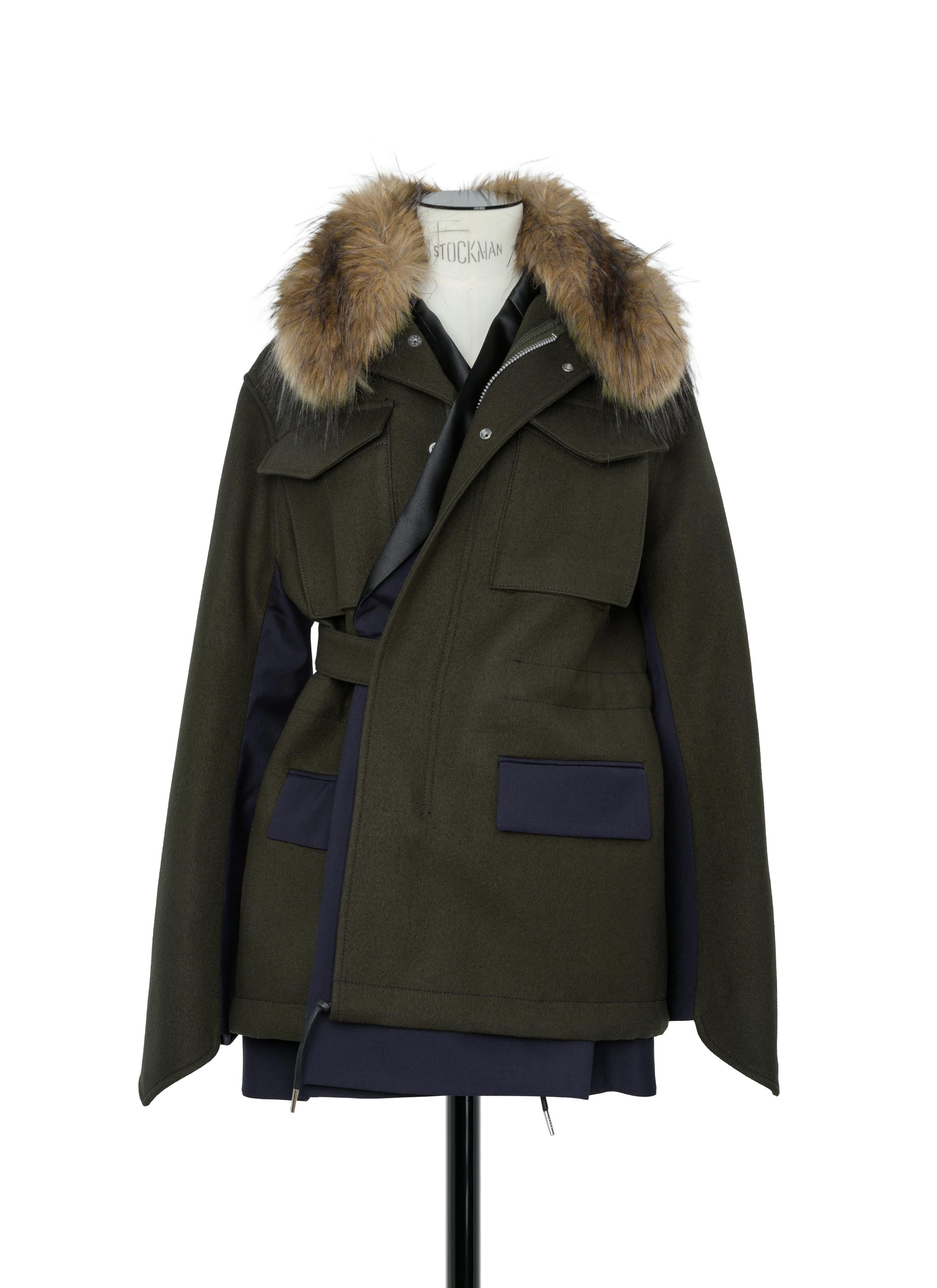 Wool Melton x Suiting Jacket | sacai Official Store サカイ