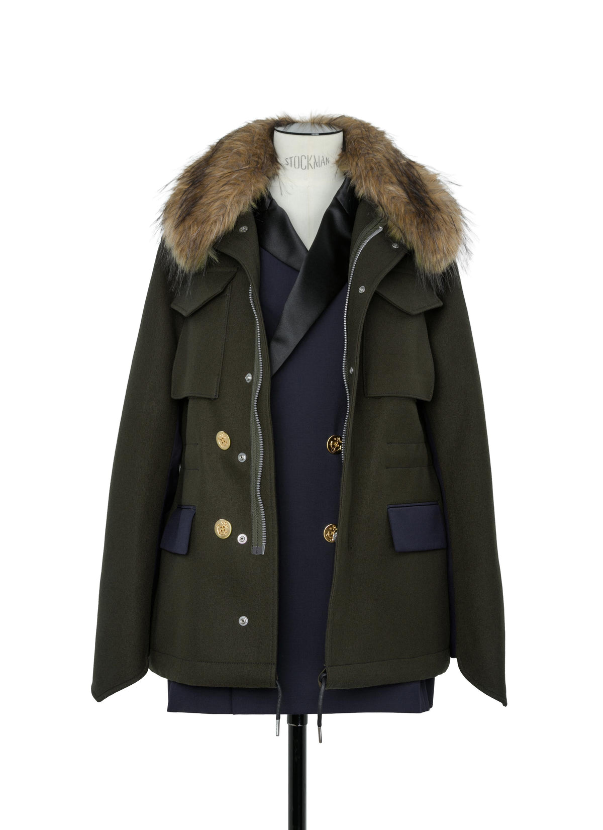 Wool Melton x Suiting Jacket
