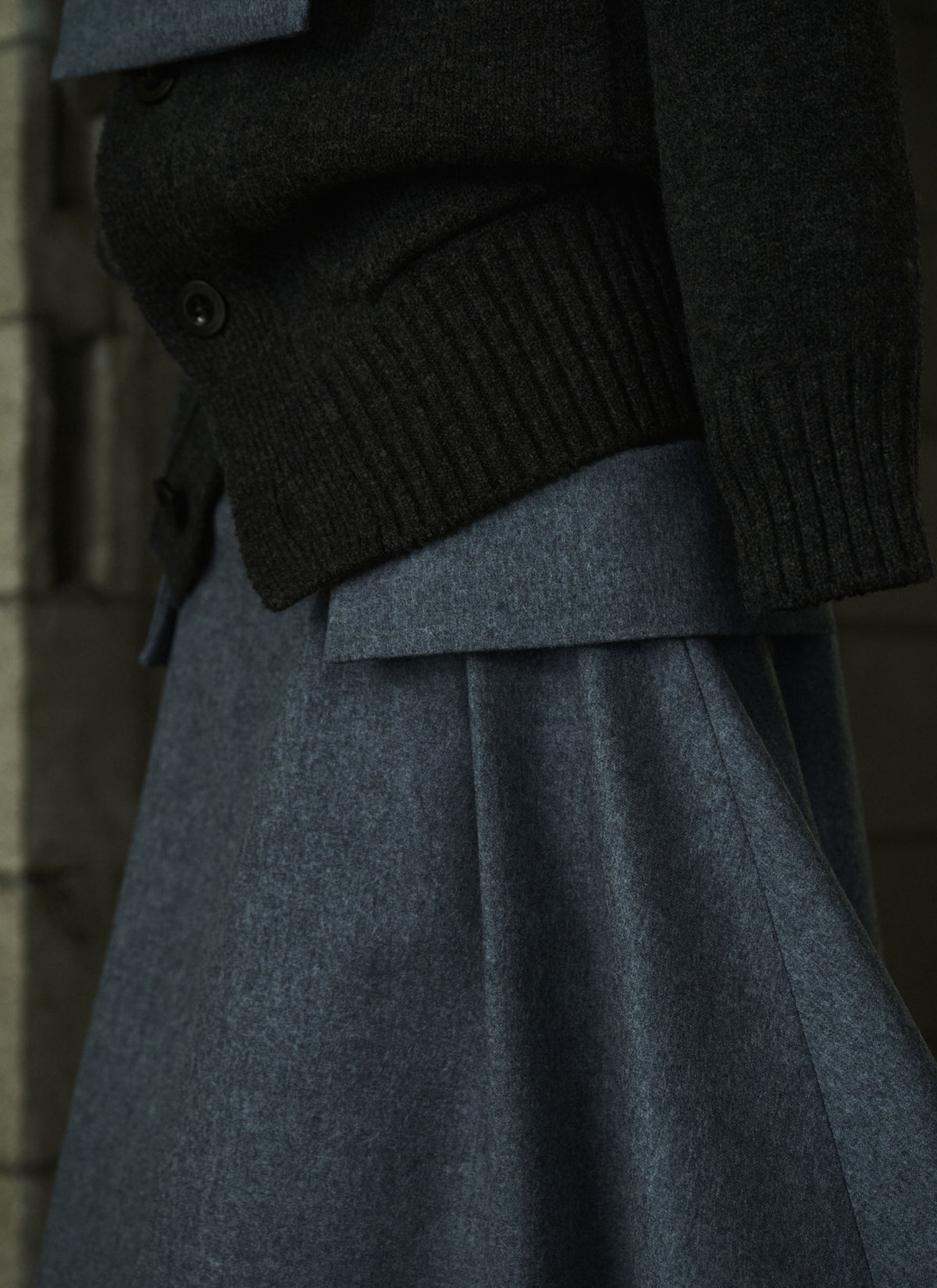 Wool Flannel Skirt
