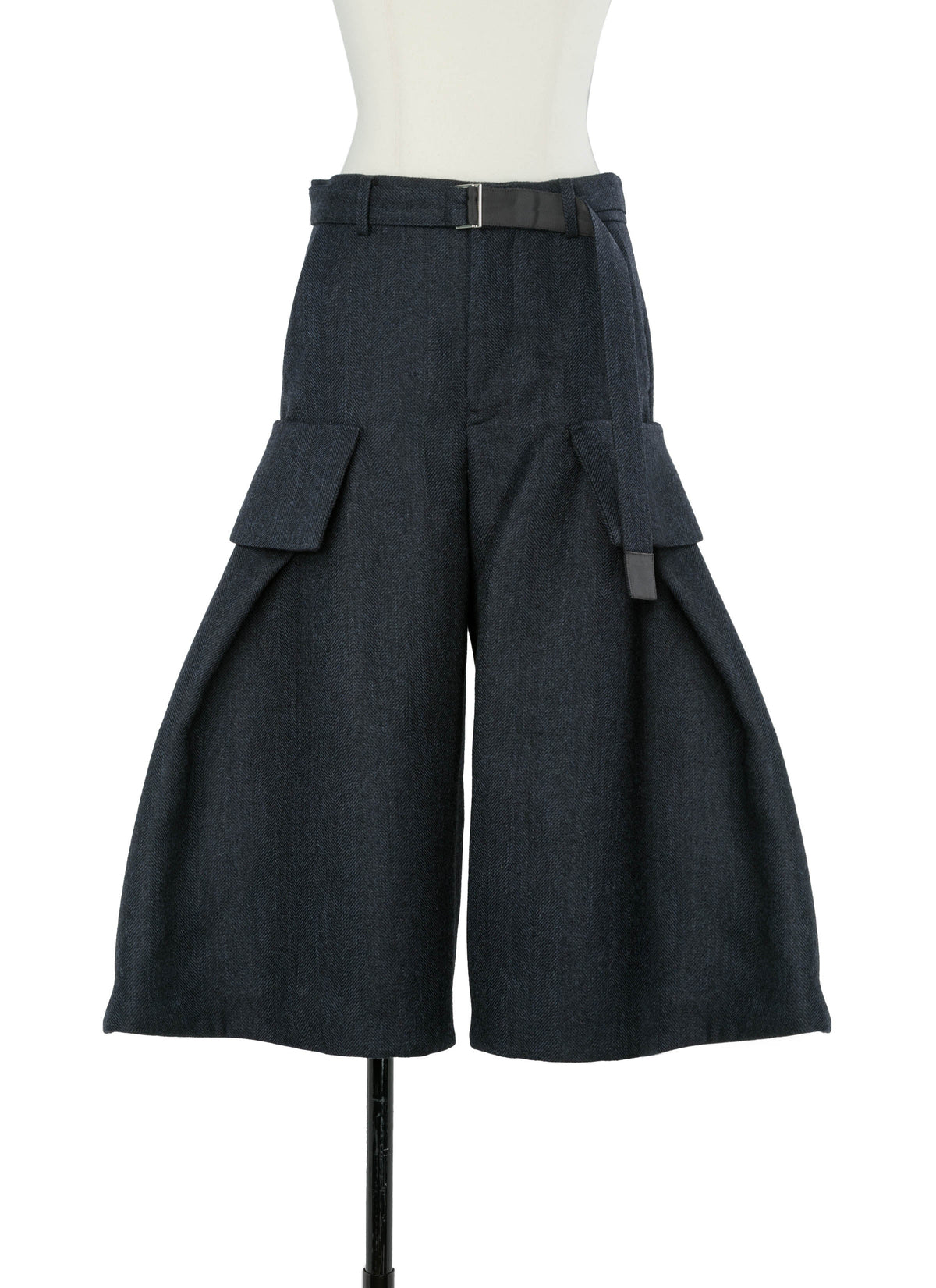 Double-Faced Herringbone Pants