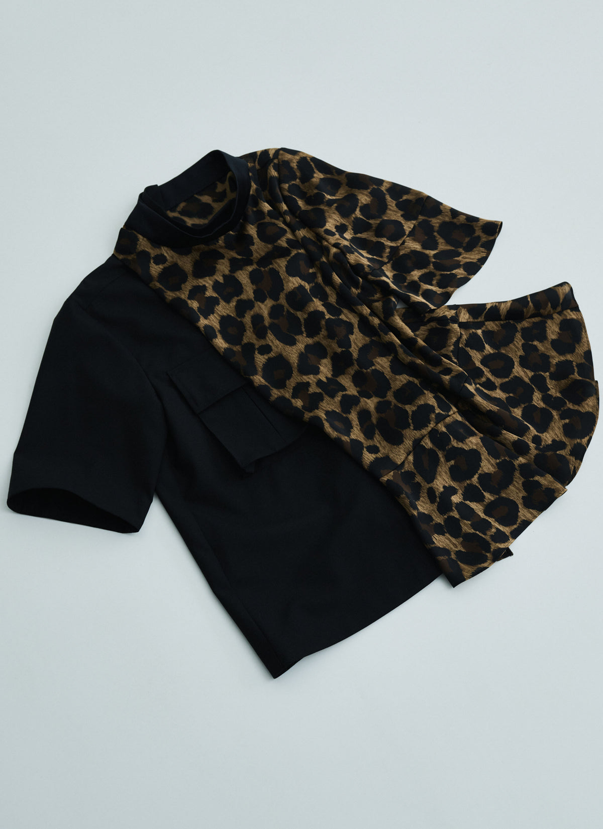 Leopard x Suiting Blouse