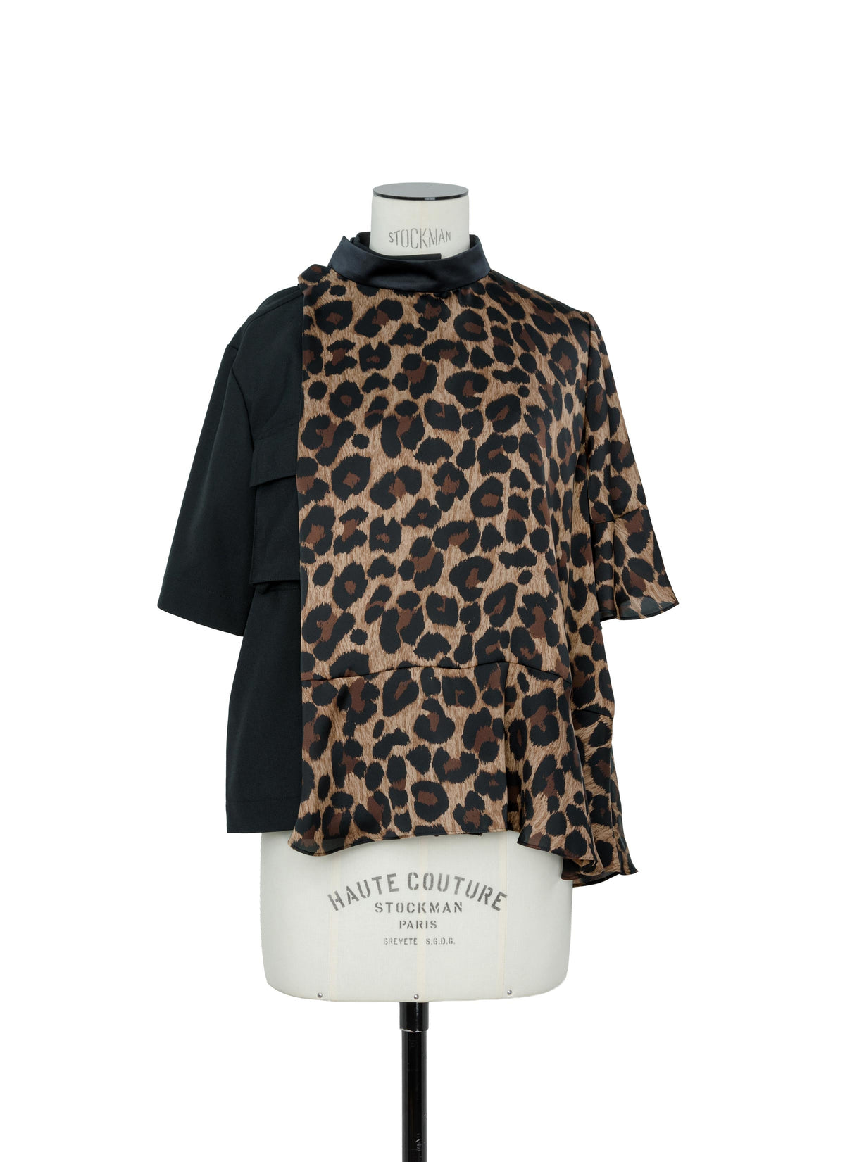 Leopard x Suiting Blouse