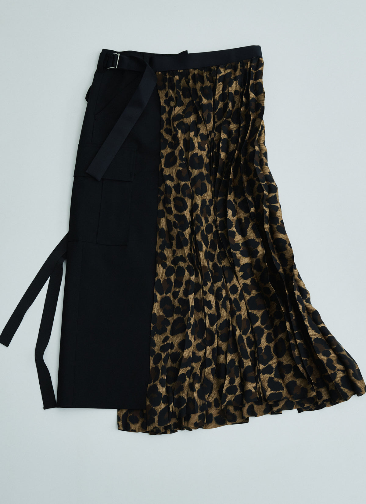 Leopard x Suiting Skirt