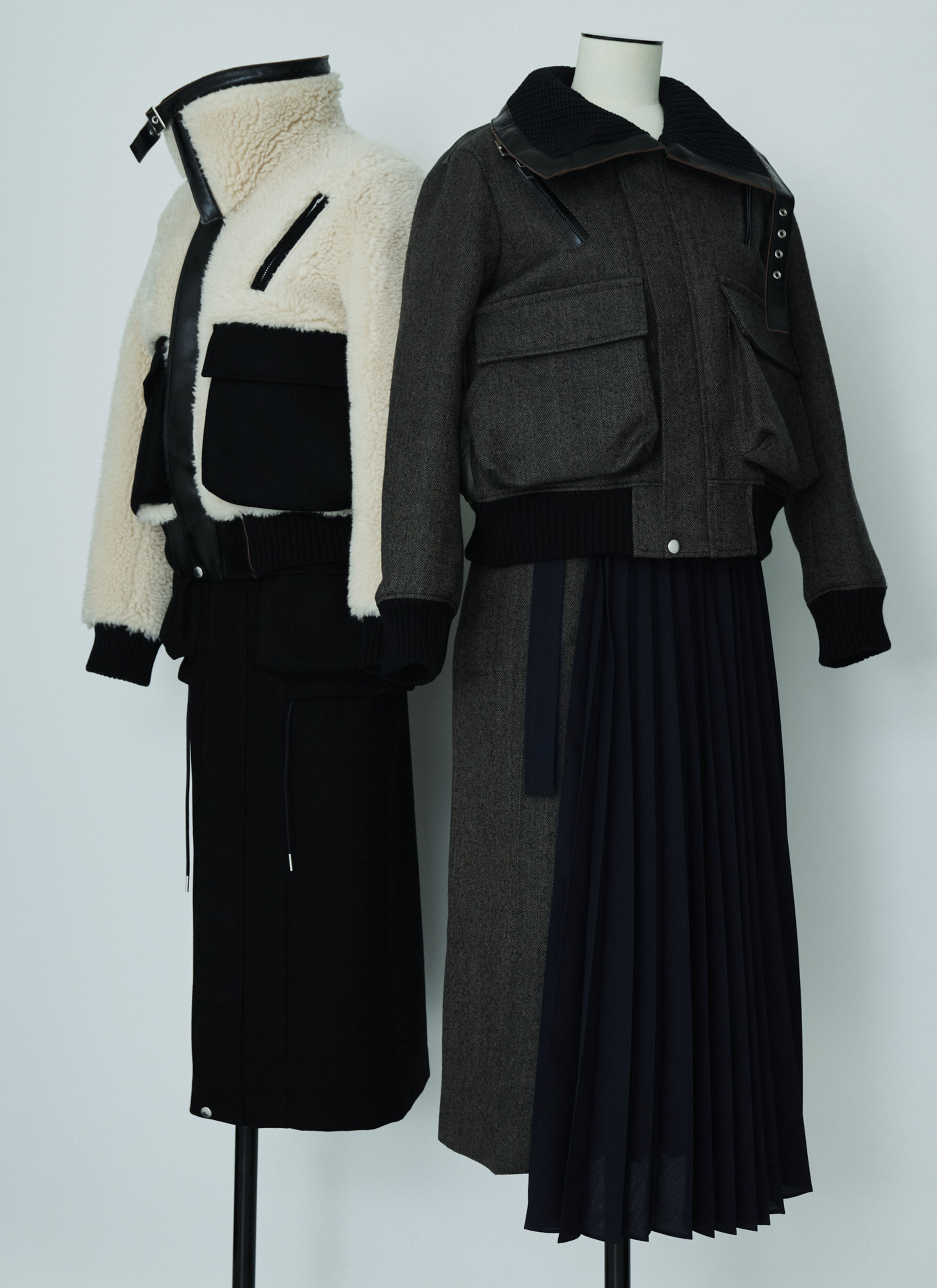 Wool Faux Shearling Blouson | sacai Official Store サカイ オフィシャル