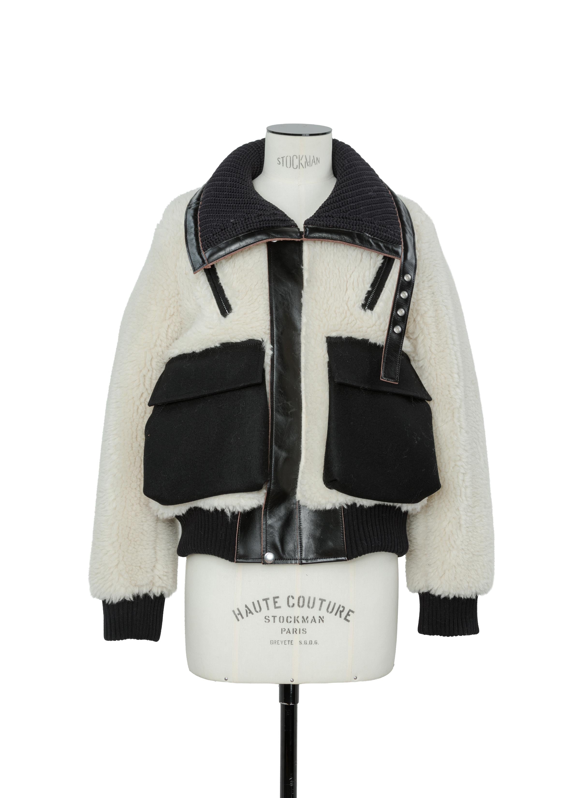 Wool Faux Shearling Blouson | sacai Official Store サカイ オフィシャル
