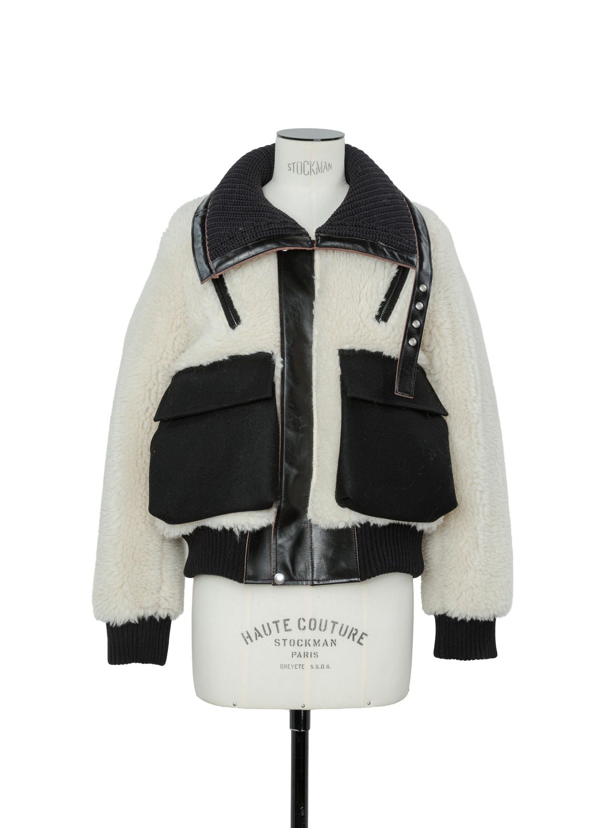 Wool Faux Shearling Blouson