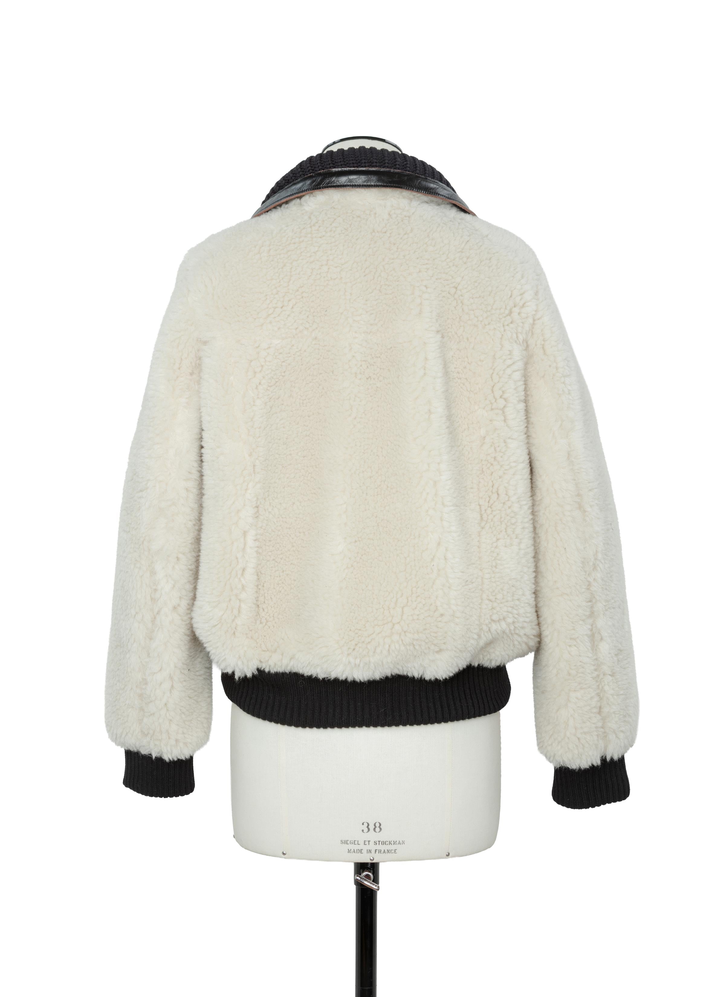 Wool Faux Shearling Blouson | sacai Official Store サカイ オフィシャル