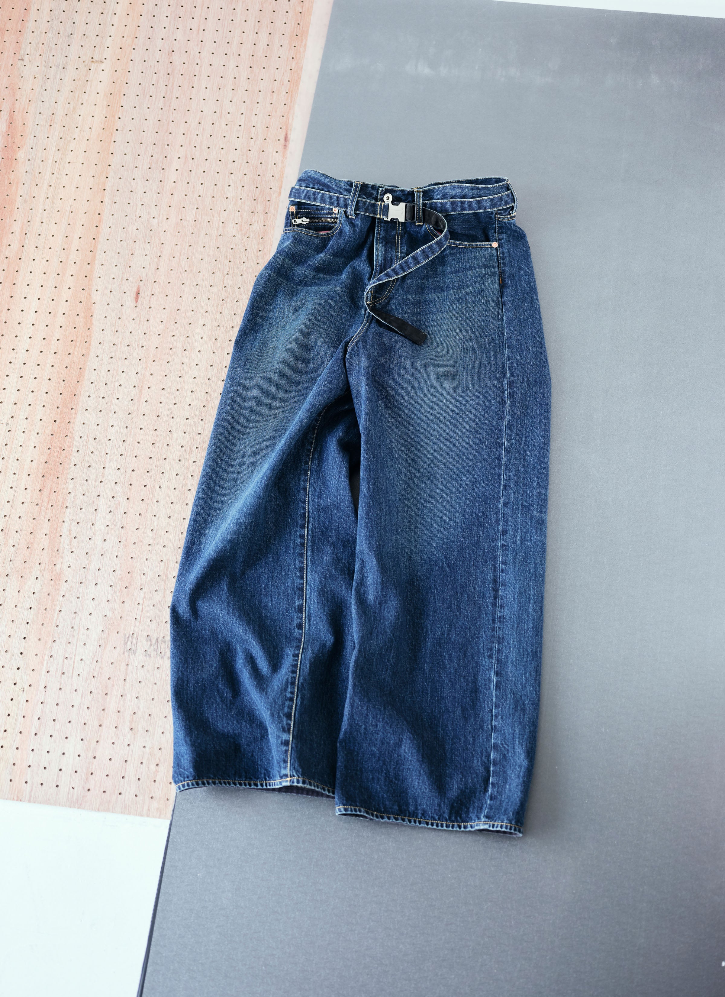 Wide Denim Pants