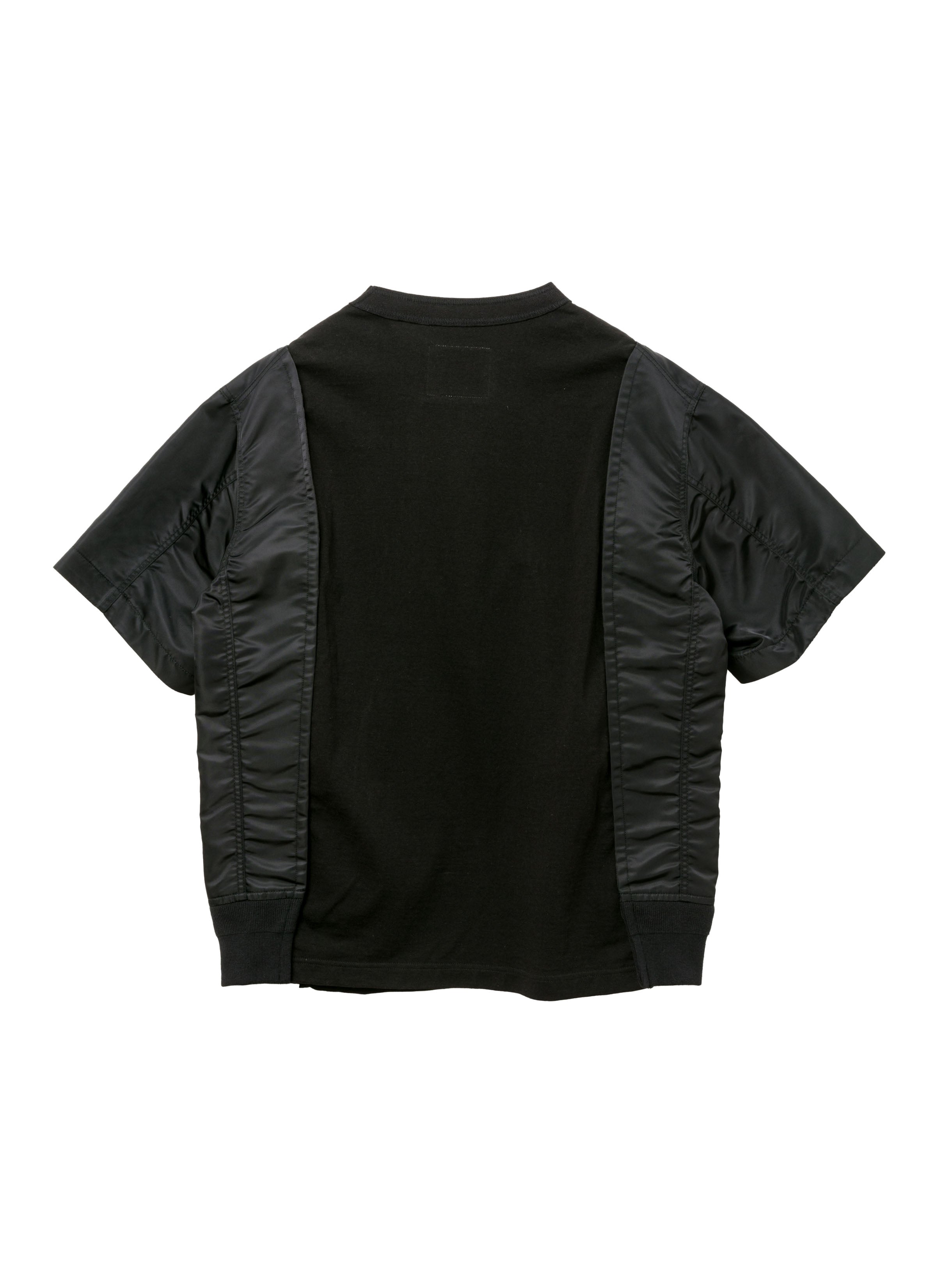 Nylon Twill x Cotton Jersey T-Shirt