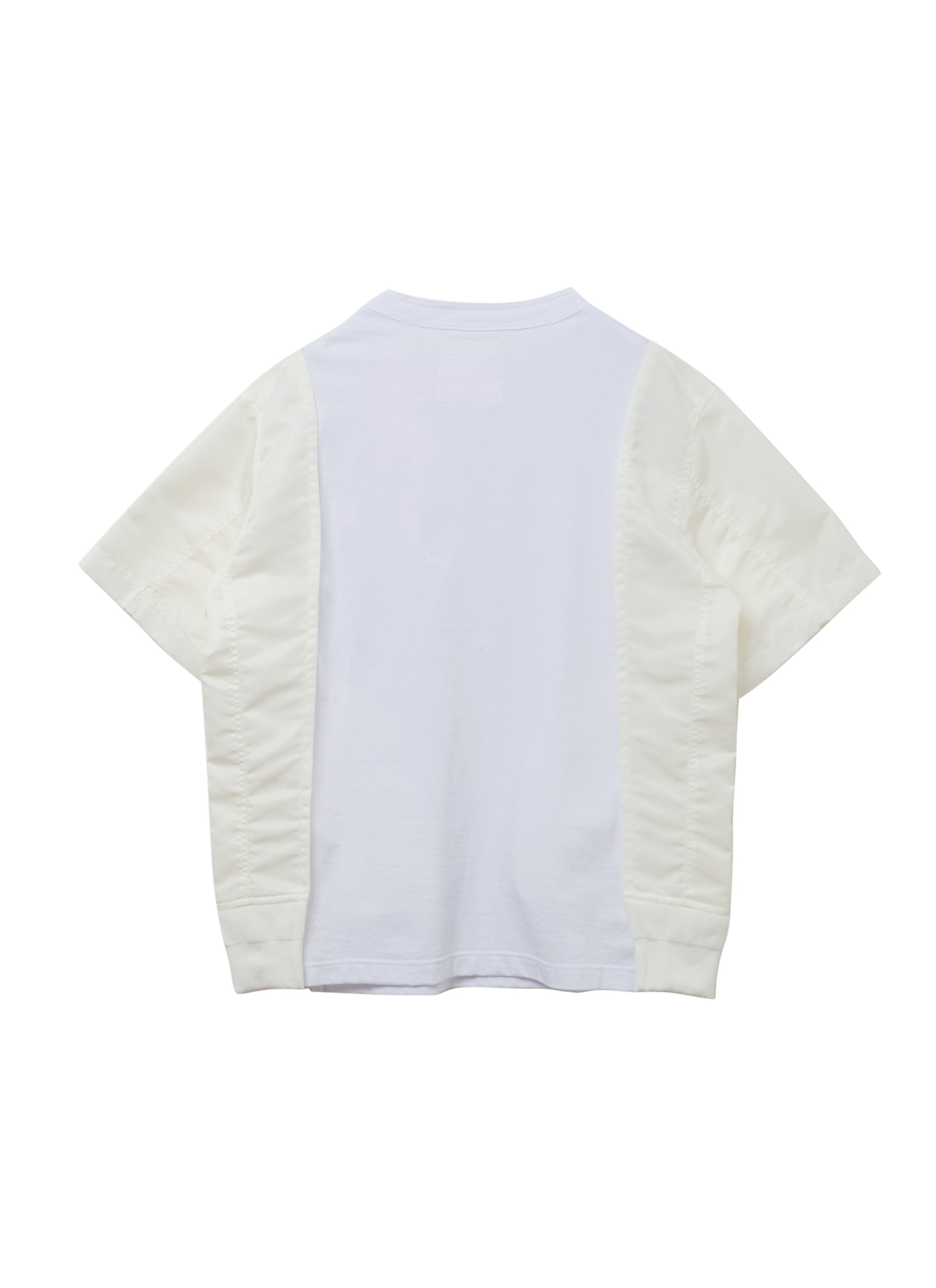 Nylon Twill x Cotton Jersey T-Shirt