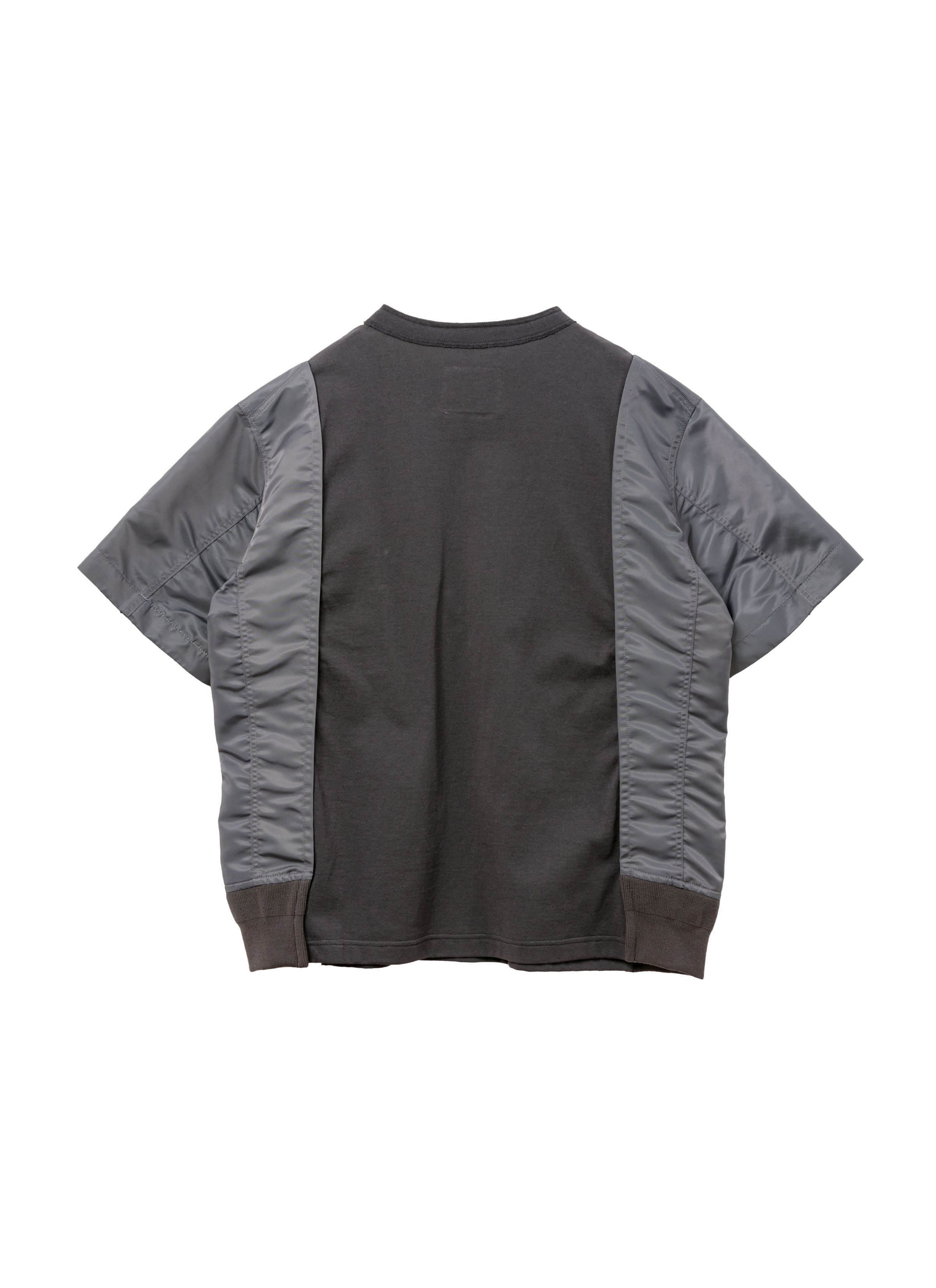 Nylon Twill x Cotton Jersey T-Shirt