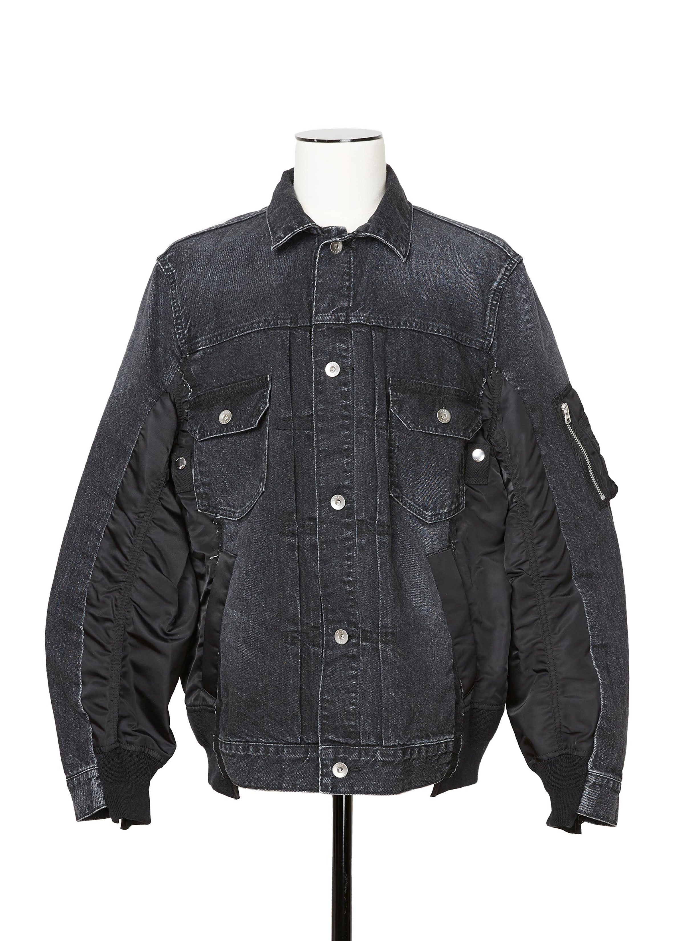 sacai Denim x Nylon Twill Jacket レディース Denim x Nylon Twill Jacket | sacai Official Store サカイ オフィシャル