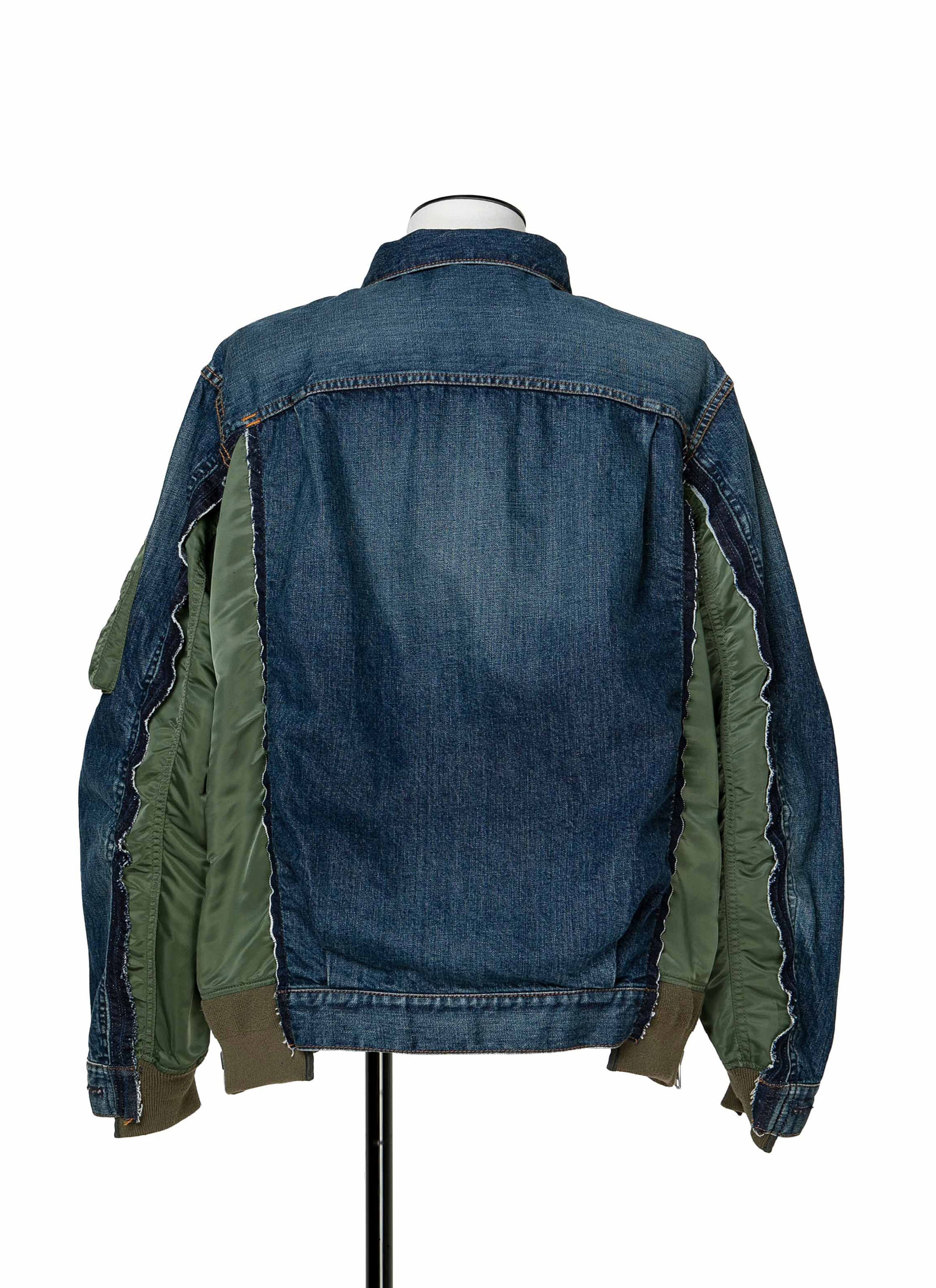 Denim x Nylon Twill Jacket
