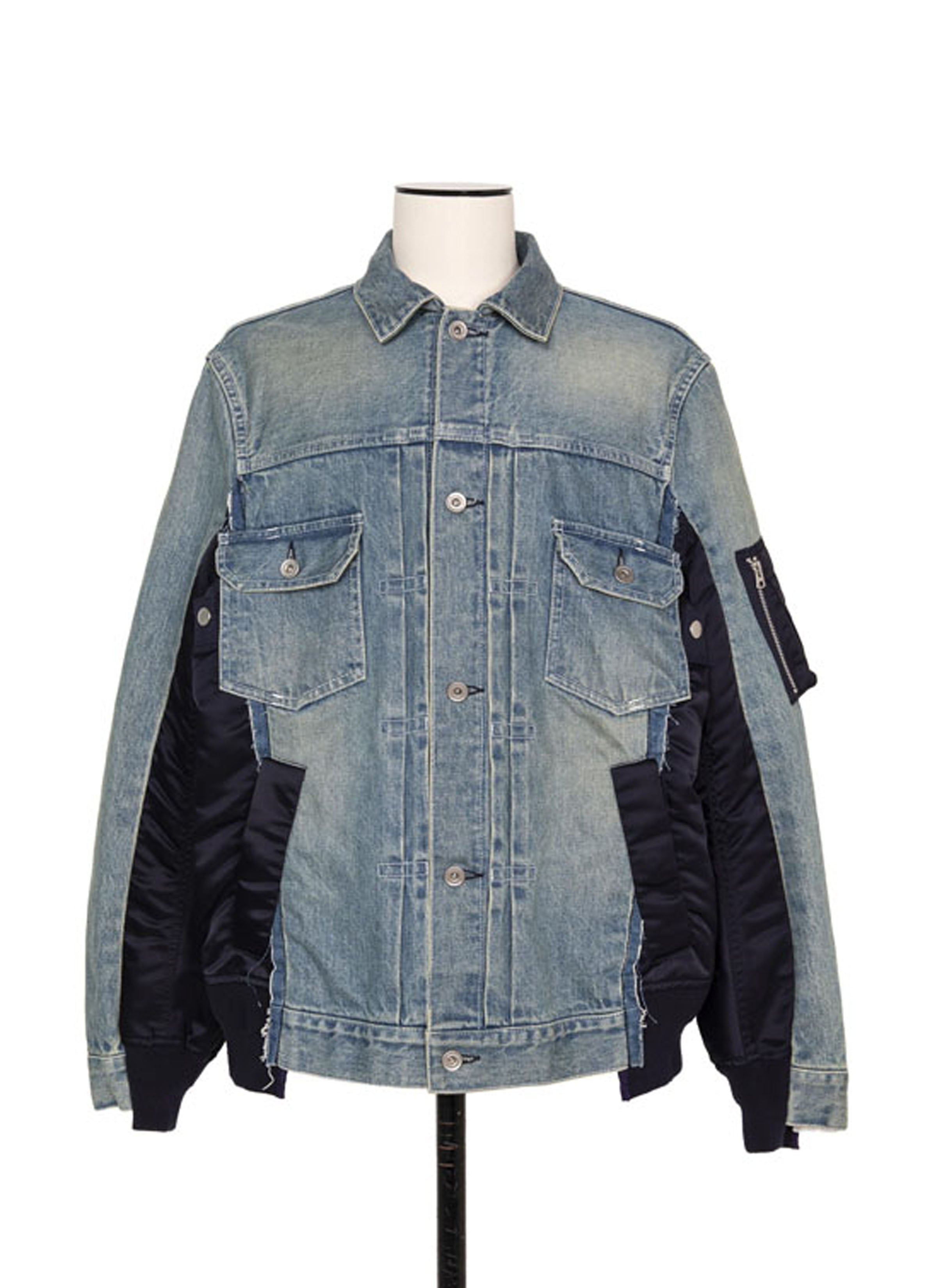 ジャケット・アウター Sacai Denim x Nylon Twill Jacket Denim x Nylon Twill Jacket | sacai Official Store サカイ オフィシャル
