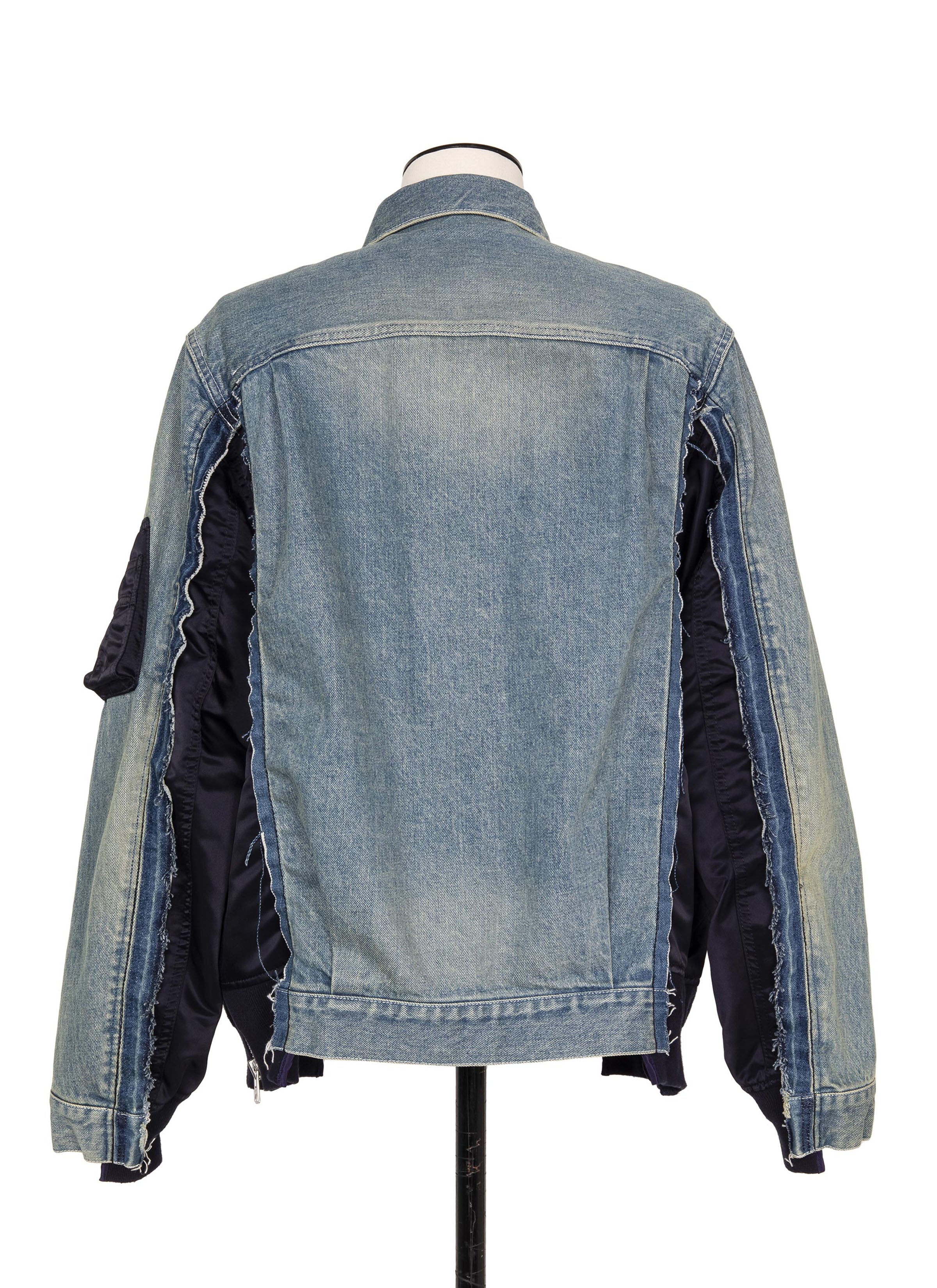 Denim x Nylon Twill Jacket