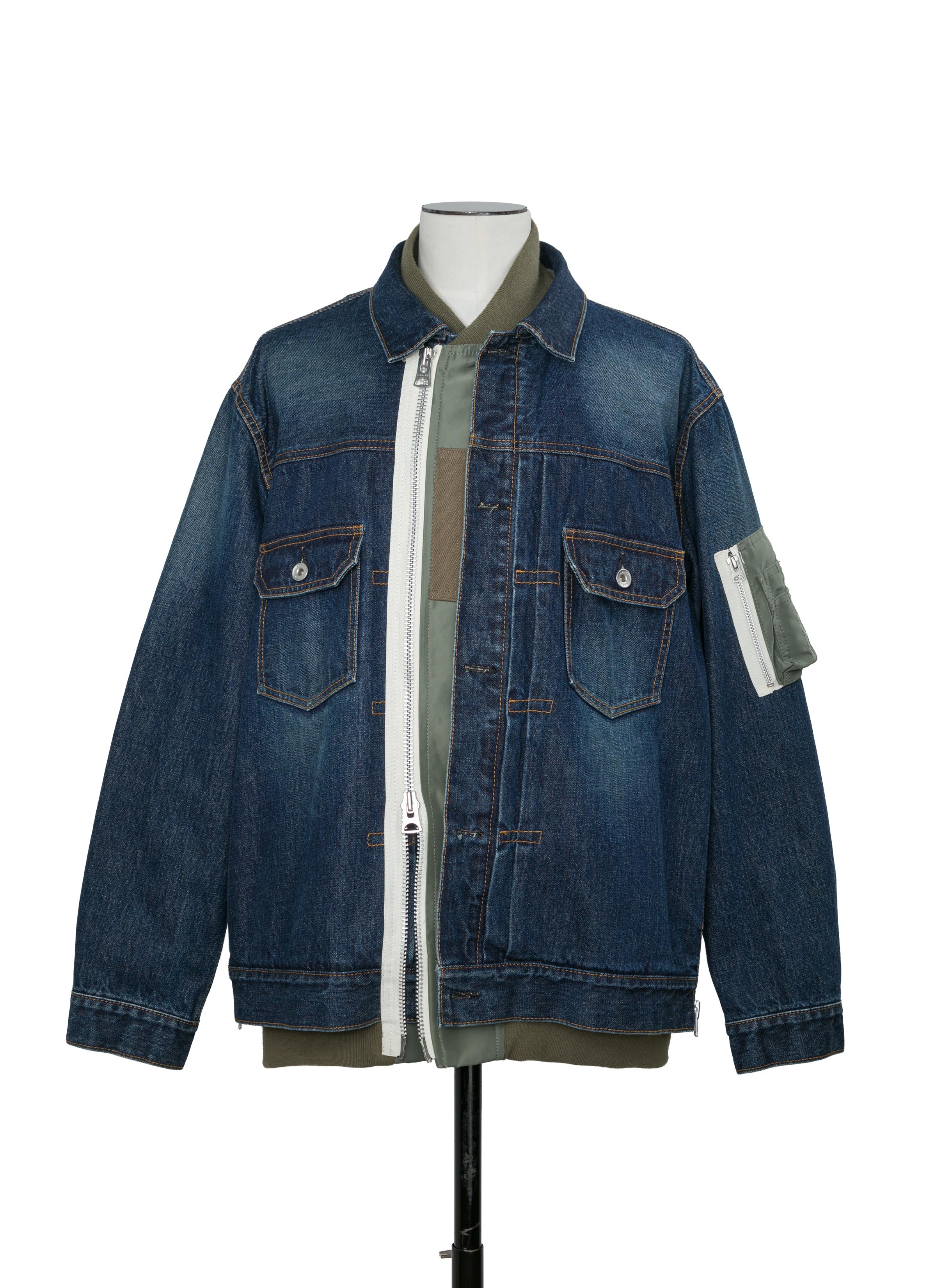 Denim x Nylon Twill Jacket | sacai Official Store サカイ オフィシャル