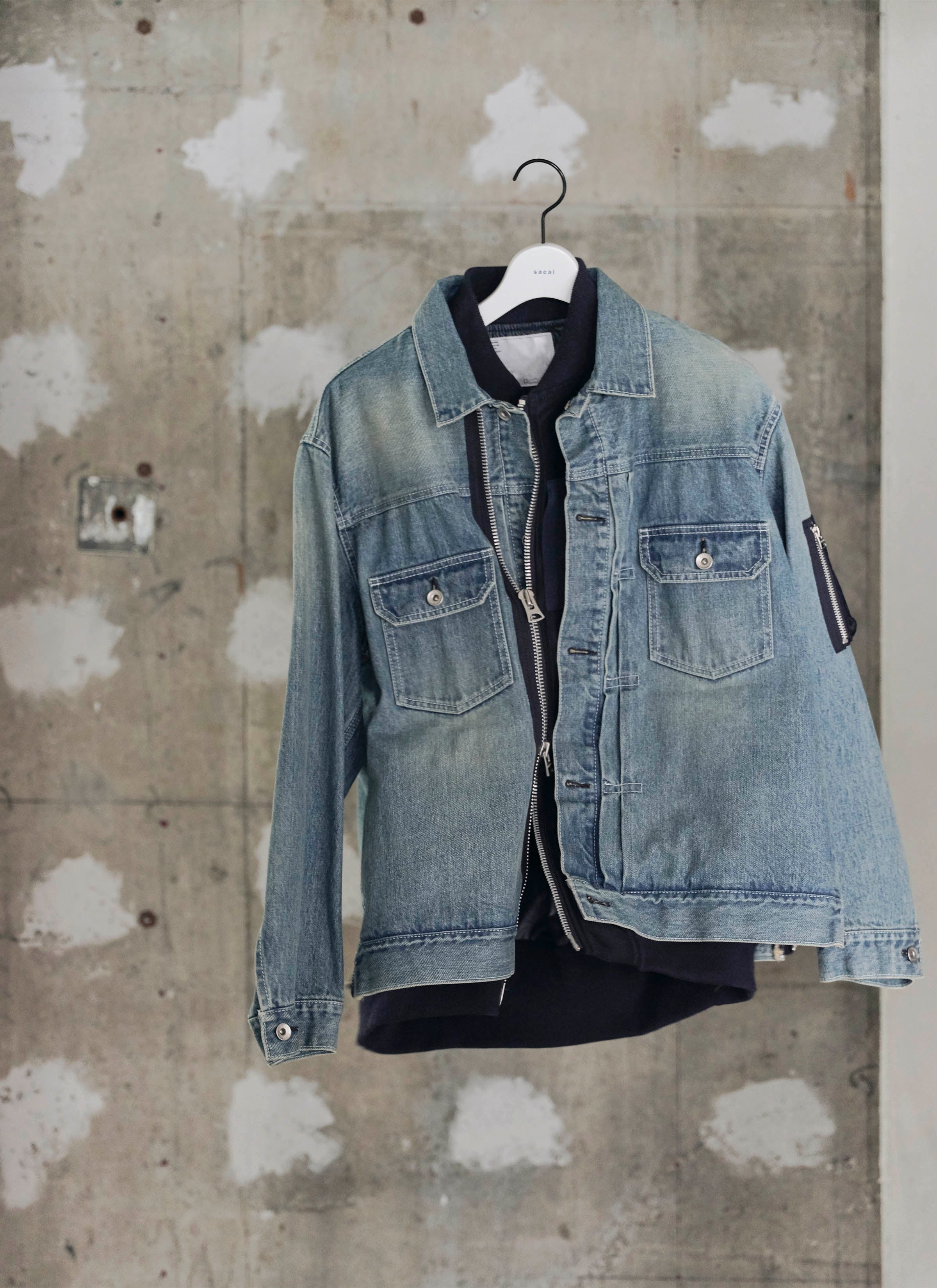 Denim x Nylon Twill Jacket | sacai Official Store サカイ オフィシャル