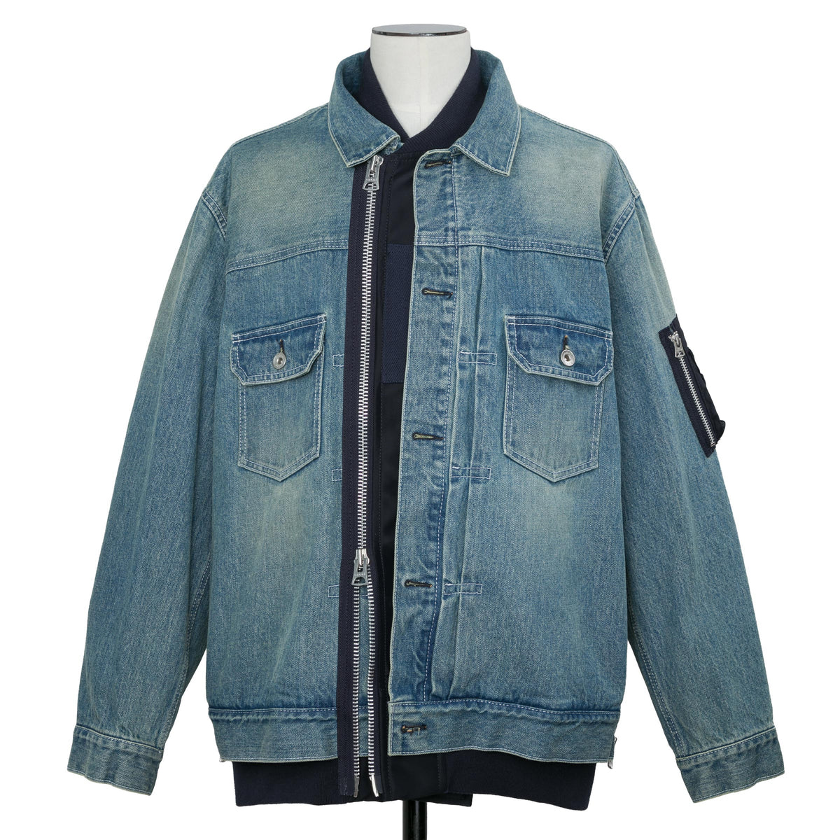 Denim x Nylon Twill Jacket | sacai Official Store サカイ オフィシャル